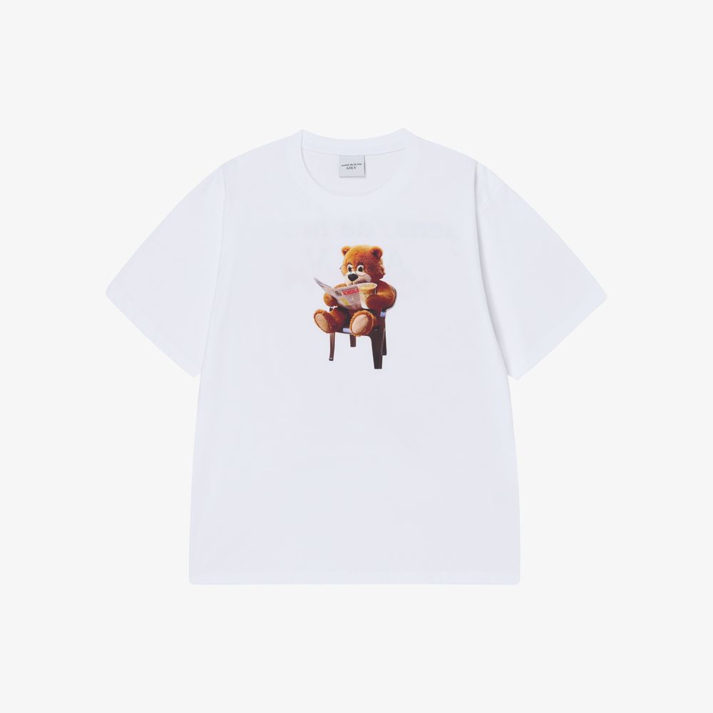 ADLV - Áo Thun AC Bear X Café Đọc Báo Vietnam Exclusive Trắng