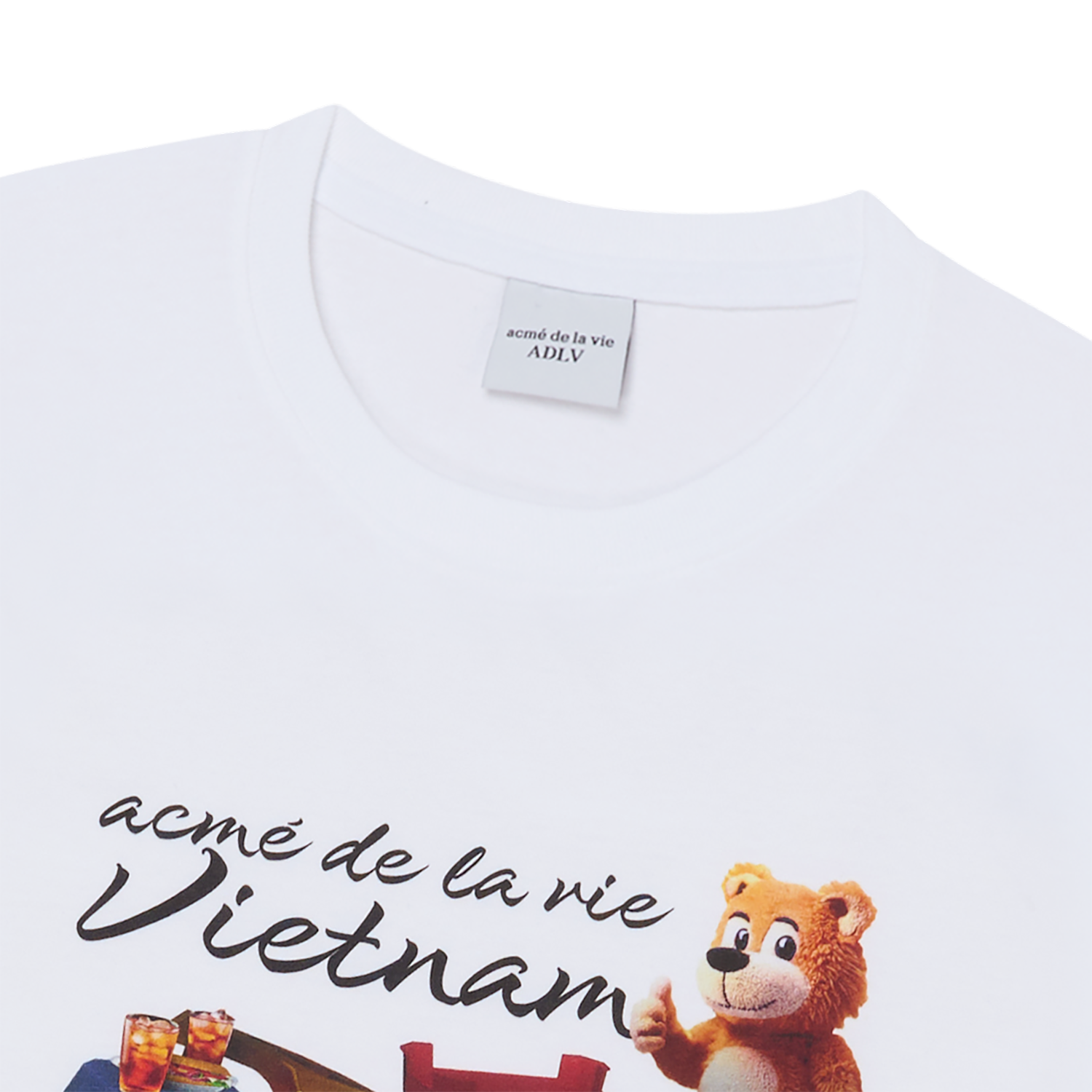 ADLV - Áo Thun AC Bear X Trà Đá Vỉa Hè Vietnam Exclusive Trắng
