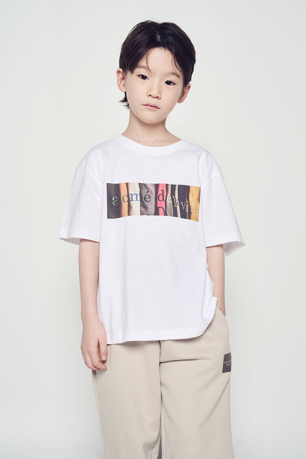 ADLV - [KIDS] Áo Thun Archive Logo Trắng