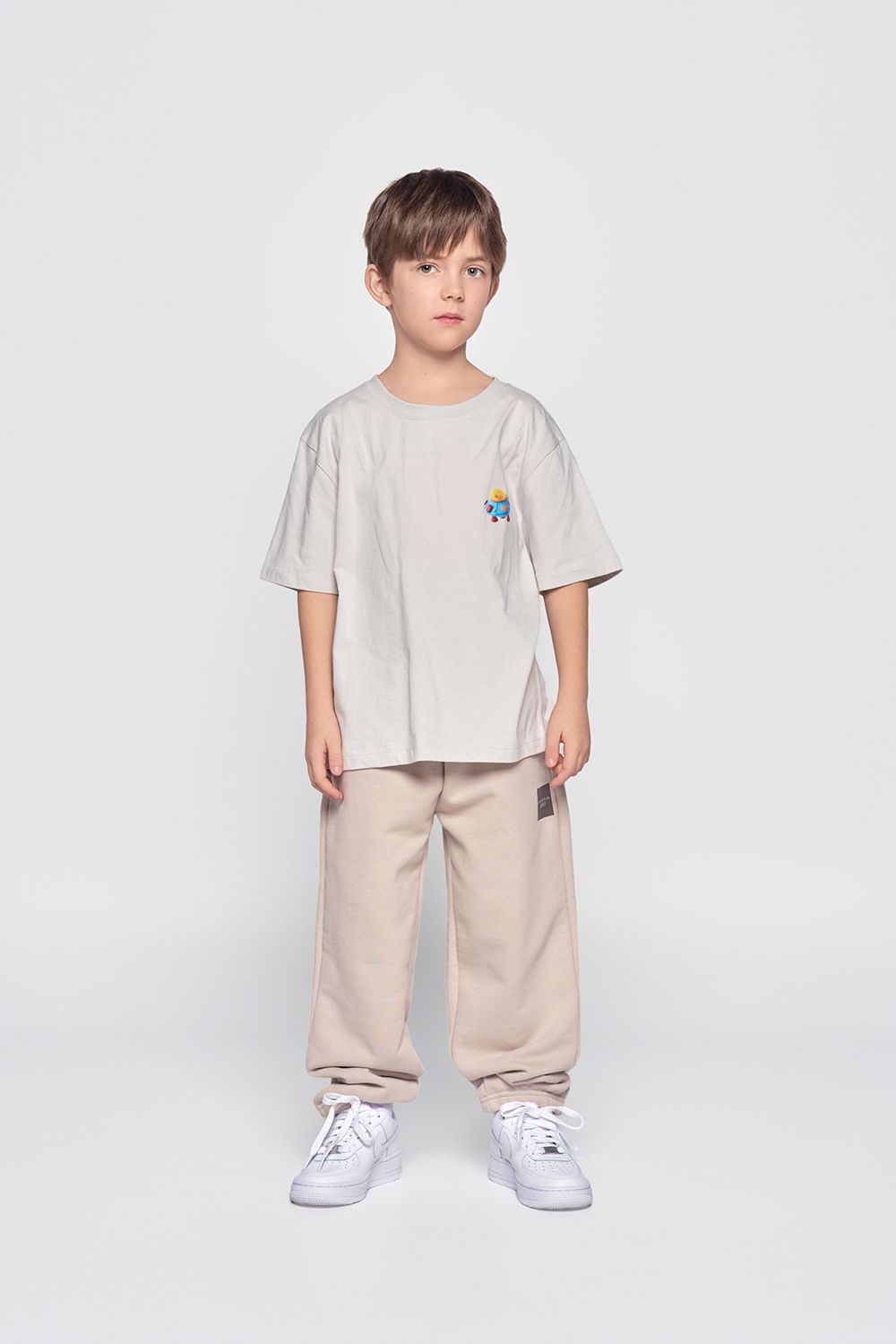 ADLV - [KIDS] Áo Thun Clay Alien Xám Nhạt