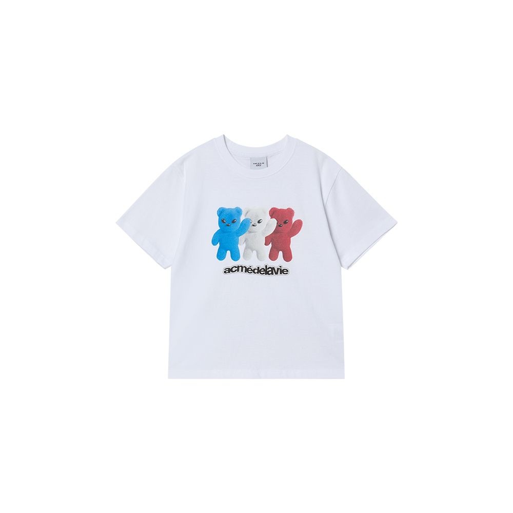 [KIDS] Áo Thun French Alien Bear Trắng