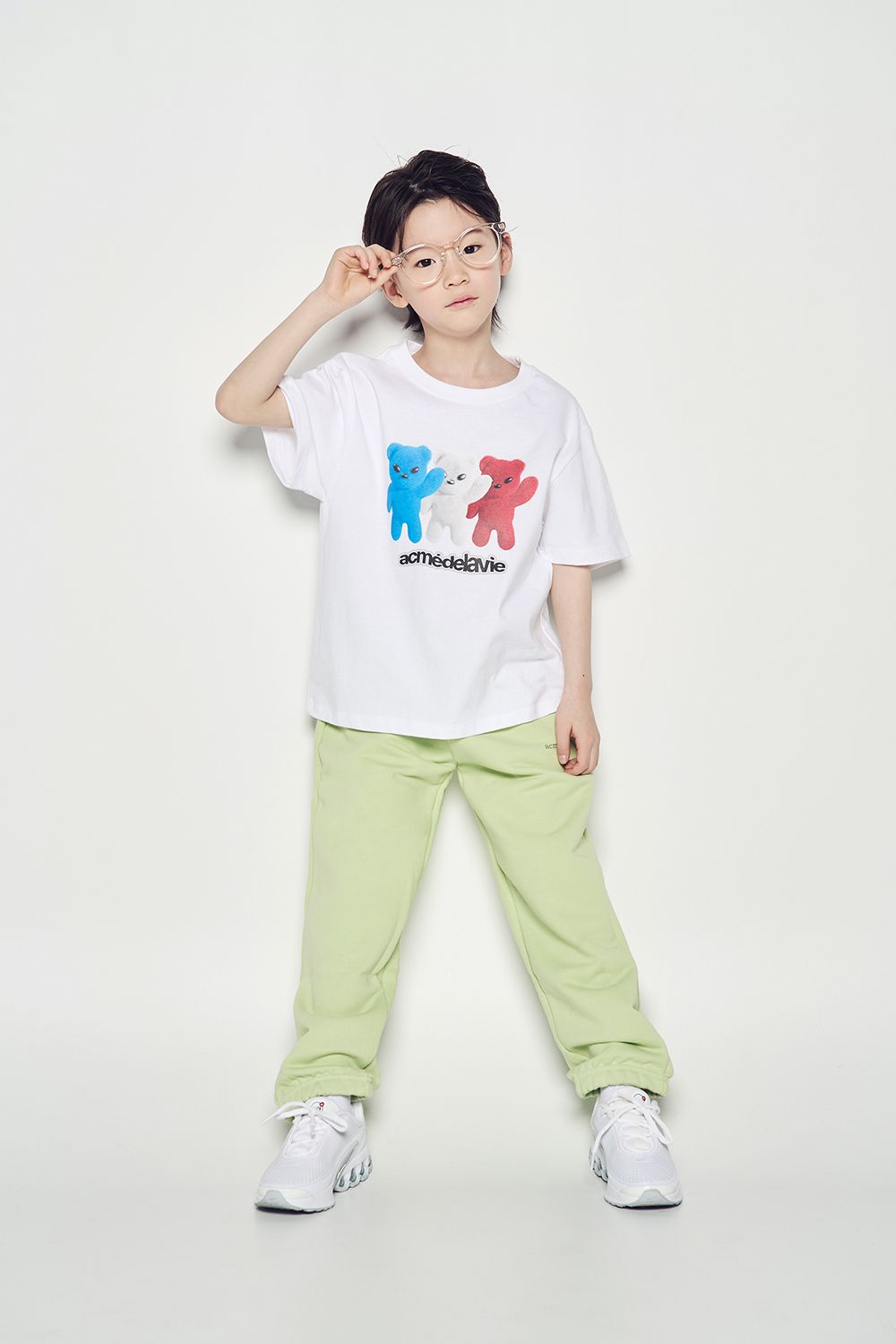 ADLV - [KIDS] Áo Thun French Alien Bear Trắng