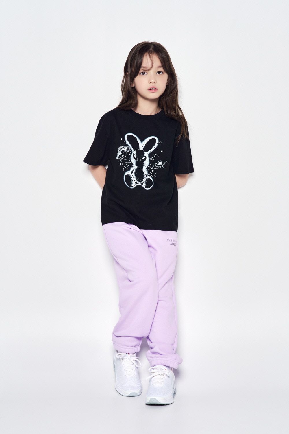 ADLV - [KIDS] Áo Thun Solo Rabbit Alien Đen
