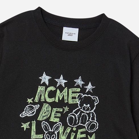 ADLV - [KIDS] Áo Thun Universe Drawing Đen