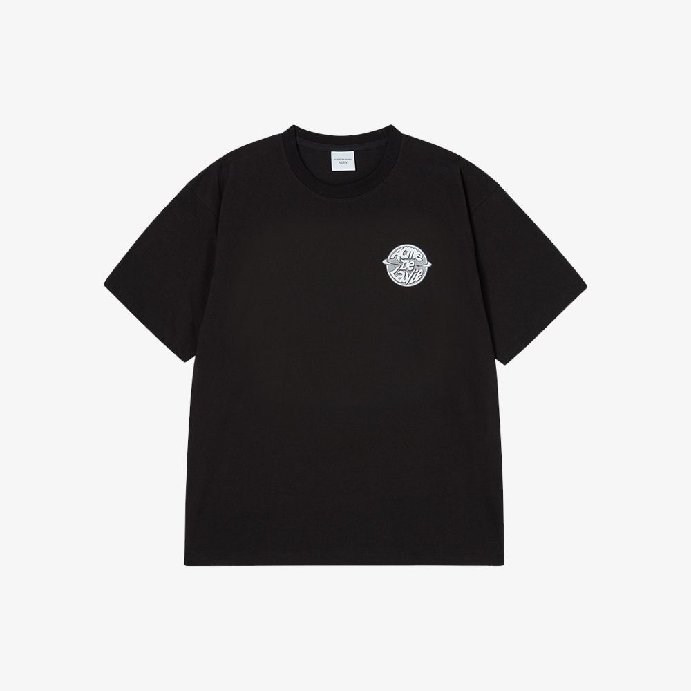 ADLV - Áo Thun ADLV Saturn Logo Đen