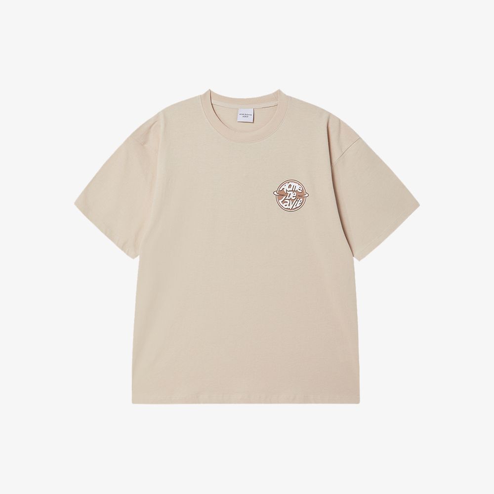 ADLV - Áo Thun ADLV Saturn Logo Be Đậm