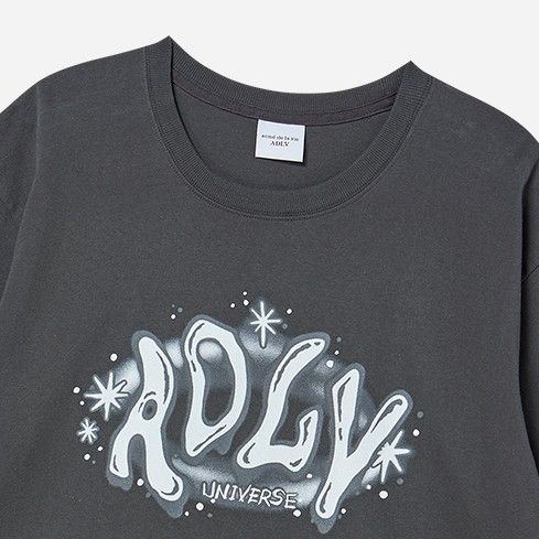 ADLV - Áo Thun ADLV Universe Logo Than chì
