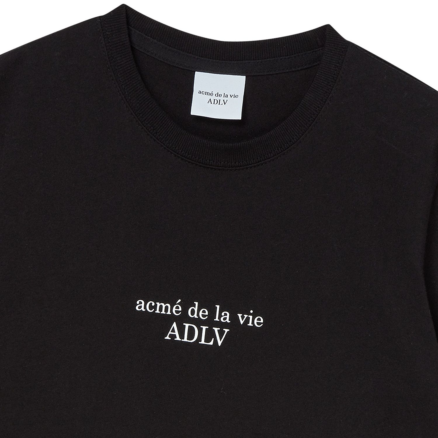 ADLV - Áo Thun Nữ Basic Logo Đen