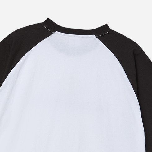 Áo thun Connect Logo Raglan Đen