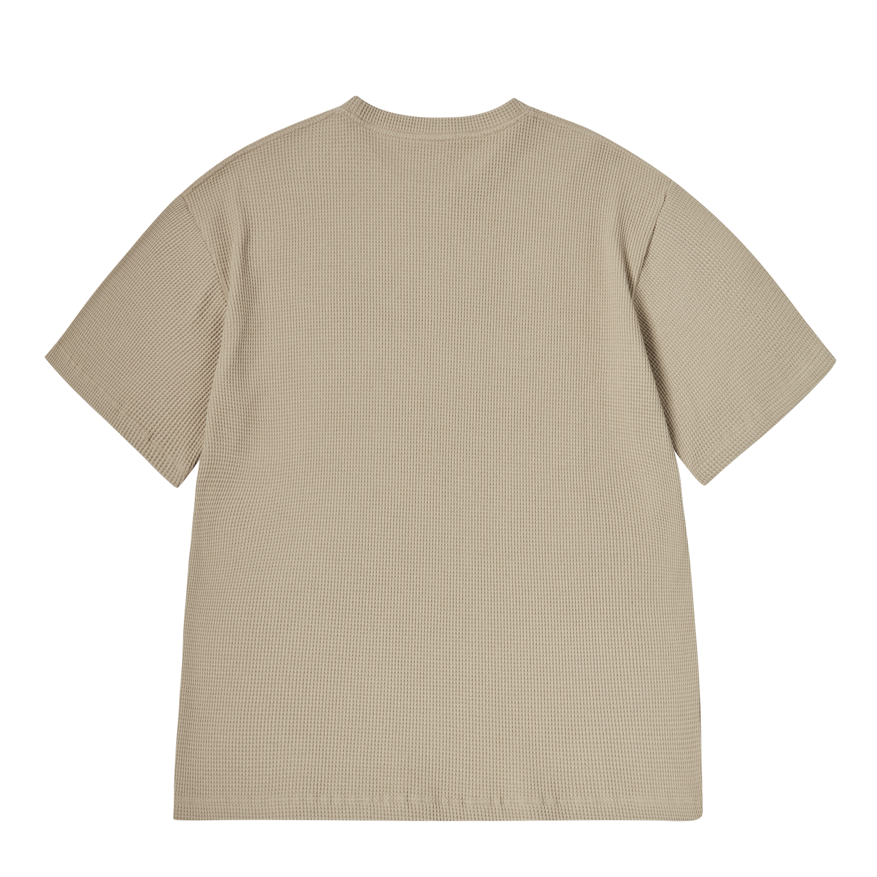 ADLV - Áo Thun Embo Logo Waffle Nâu Nhạt