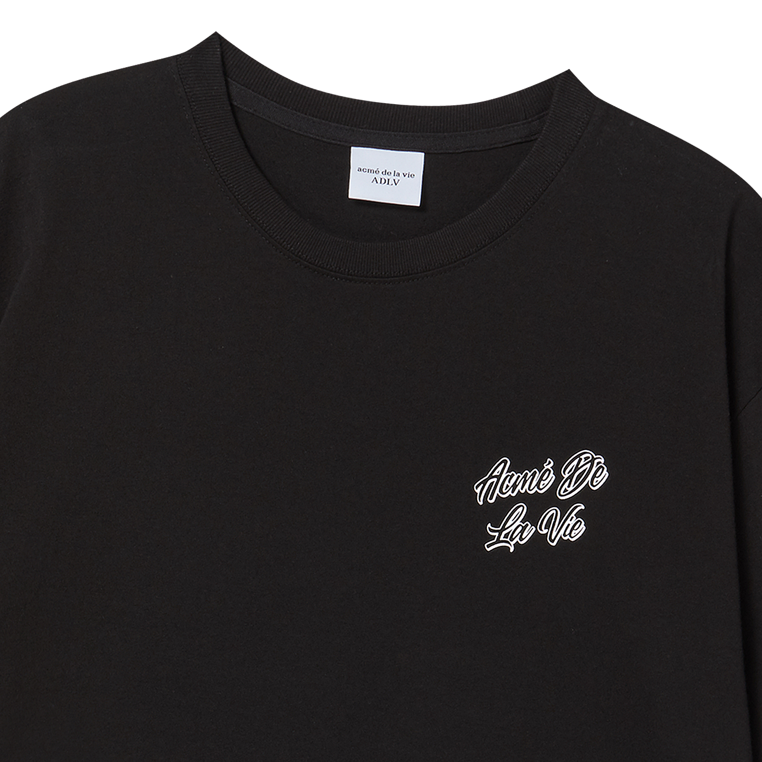 Áo Thun Outline Script Logo Đen