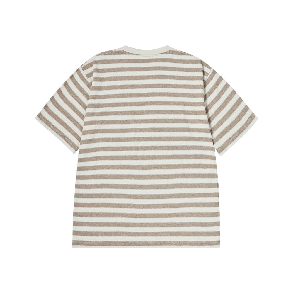 ADLV - Áo Thun Stripe Logo Print Be