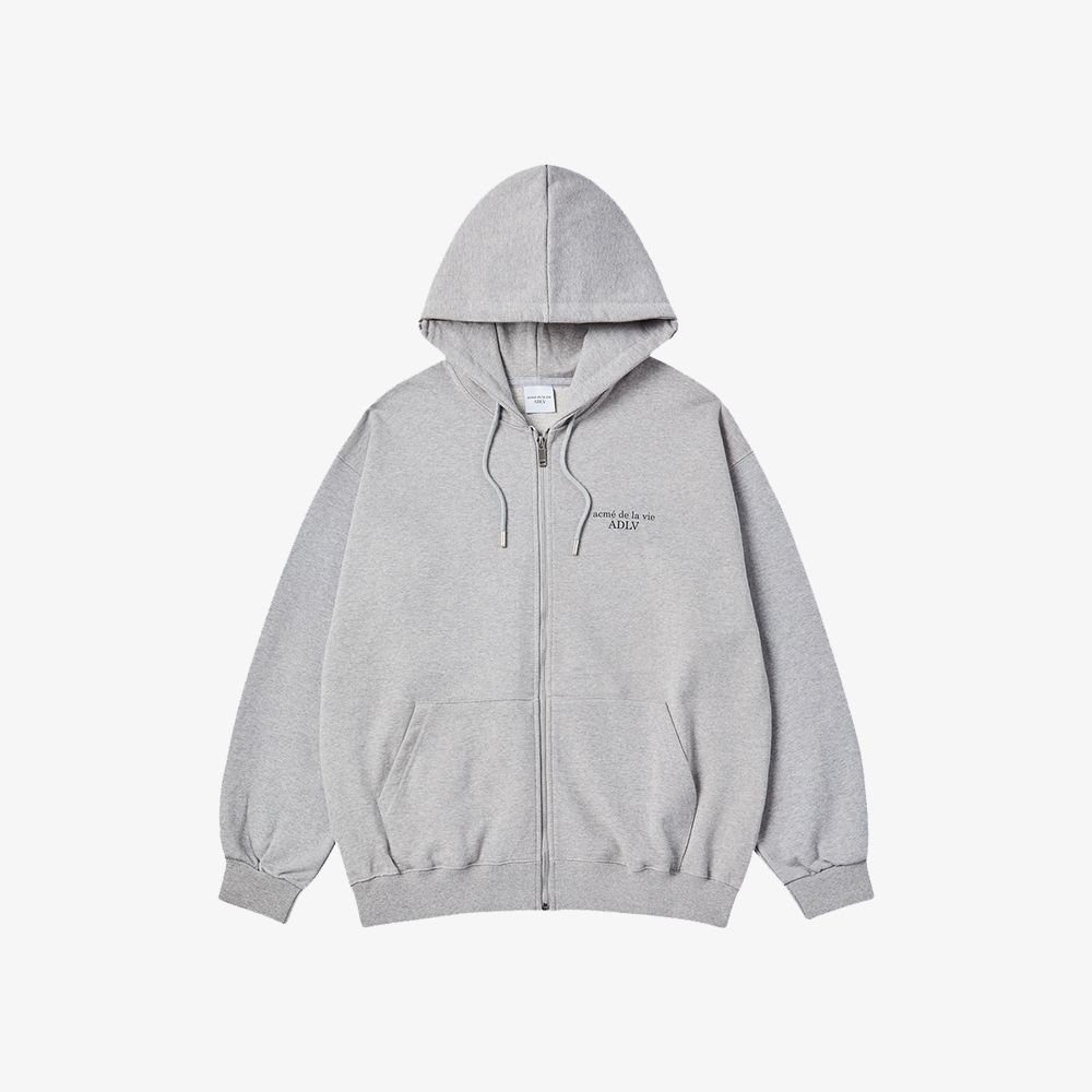 ADLV - Áo Hoodie Kéo Khóa Square Basket Ball Muối Tiêu