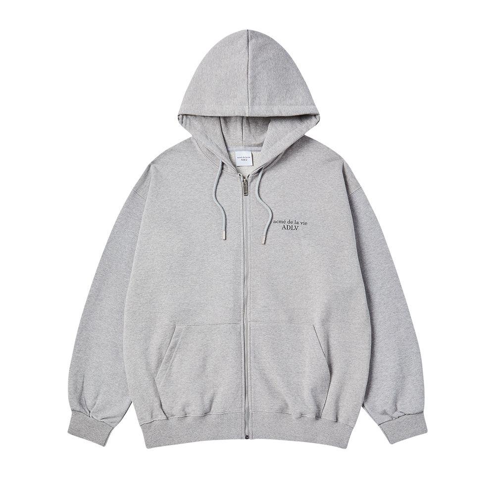 ADLV - Áo Hoodie Kéo Khóa Square Basket Ball Muối Tiêu
