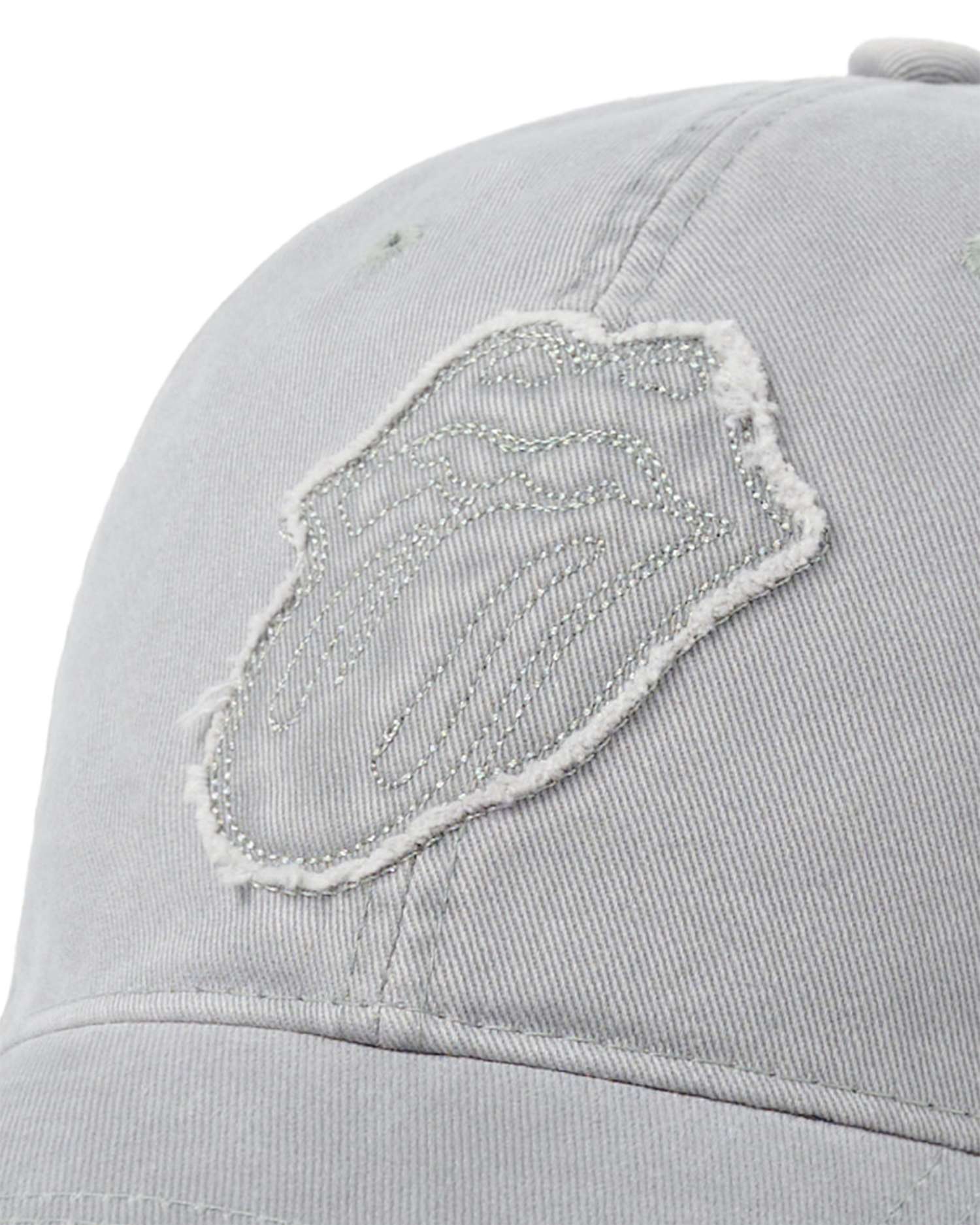 ADLV - Mũ bóng chày ROLLING STONES APPLIQUE Xám nhạt