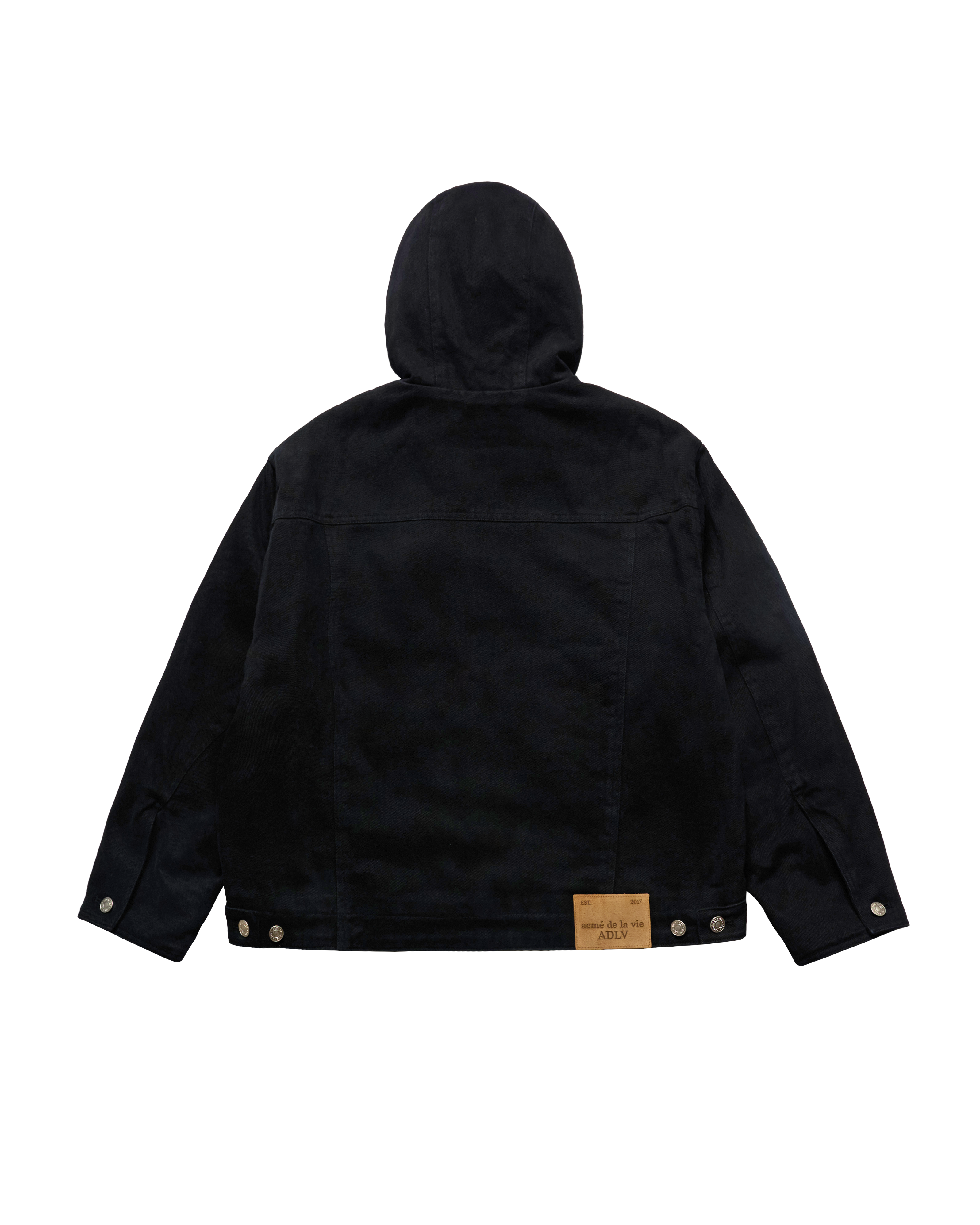 Áo khoác WASHED HOODIE Đen