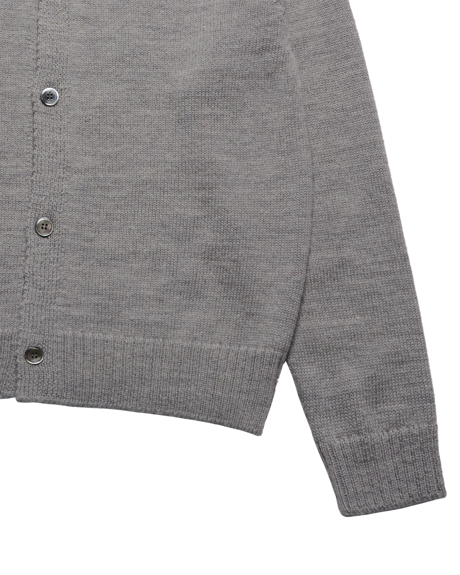 ADLV - Áo cardigan SOLID CREW NECK Xám