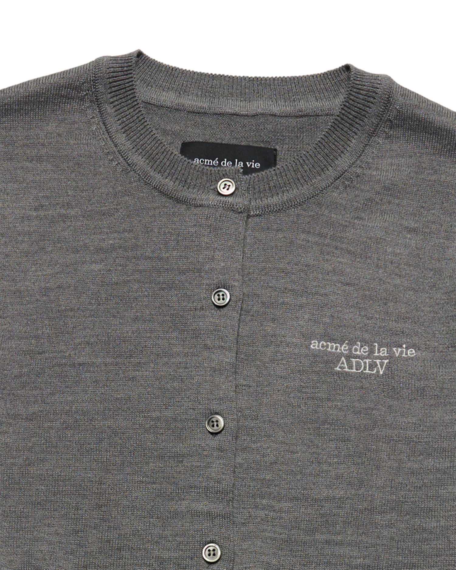 ADLV - Áo cardigan WOMAN CREW NECK Xám