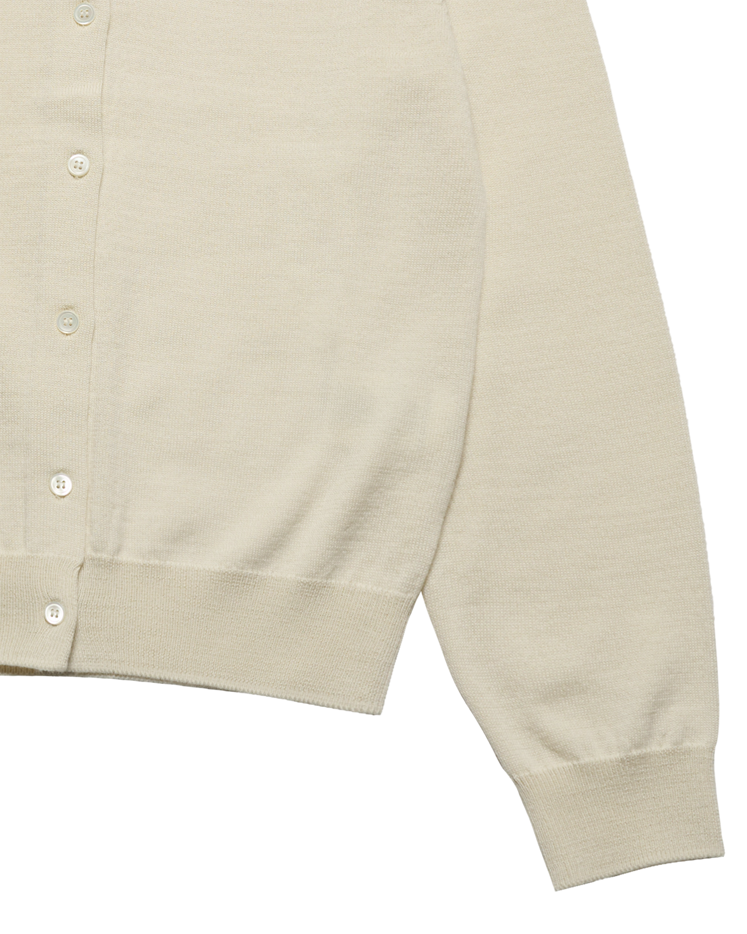 ADLV - Áo cardigan WOMAN CREW NECK Trắng ngà