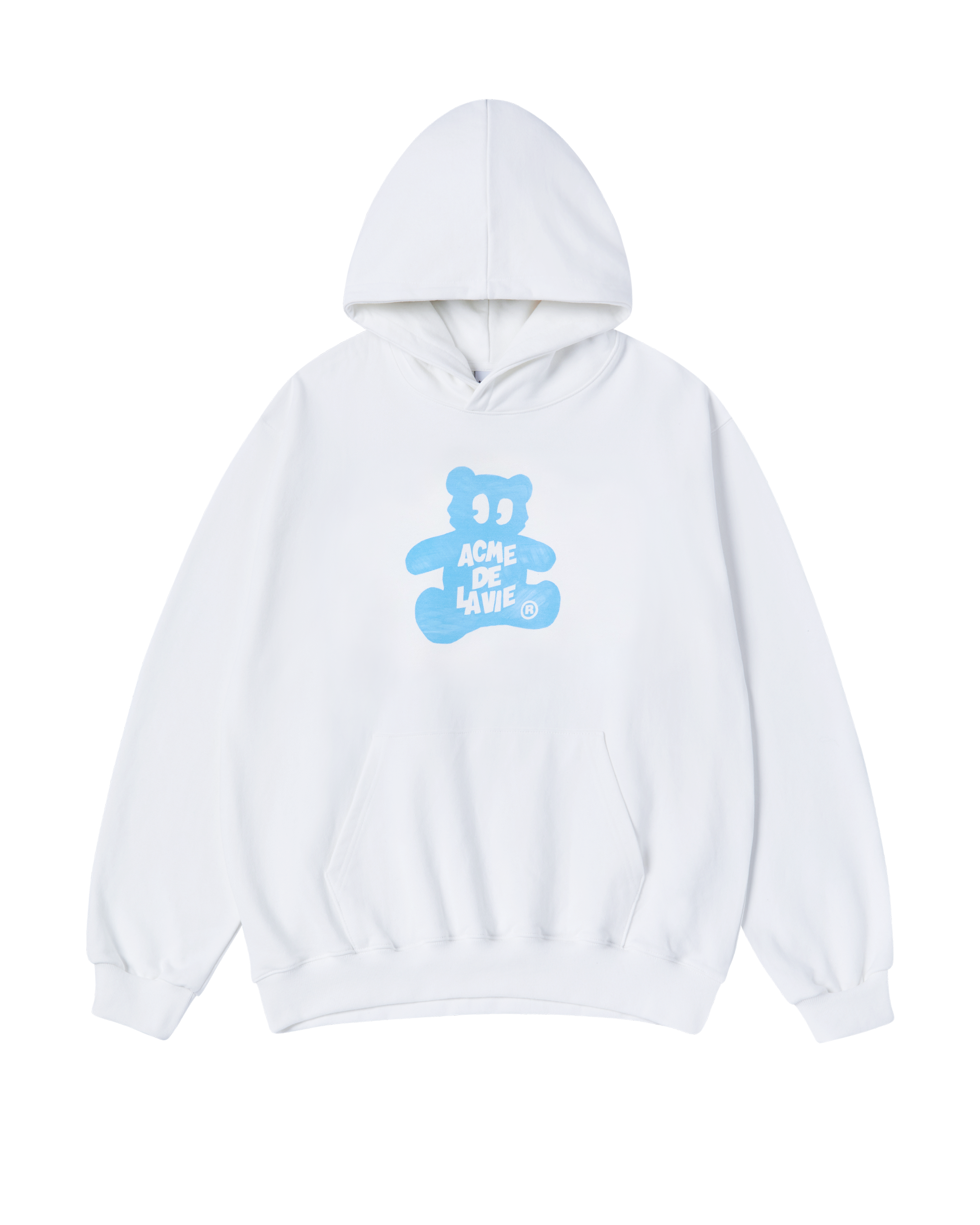 Áo hoodie BEAR WORLD TOUR NAPPING Trắng