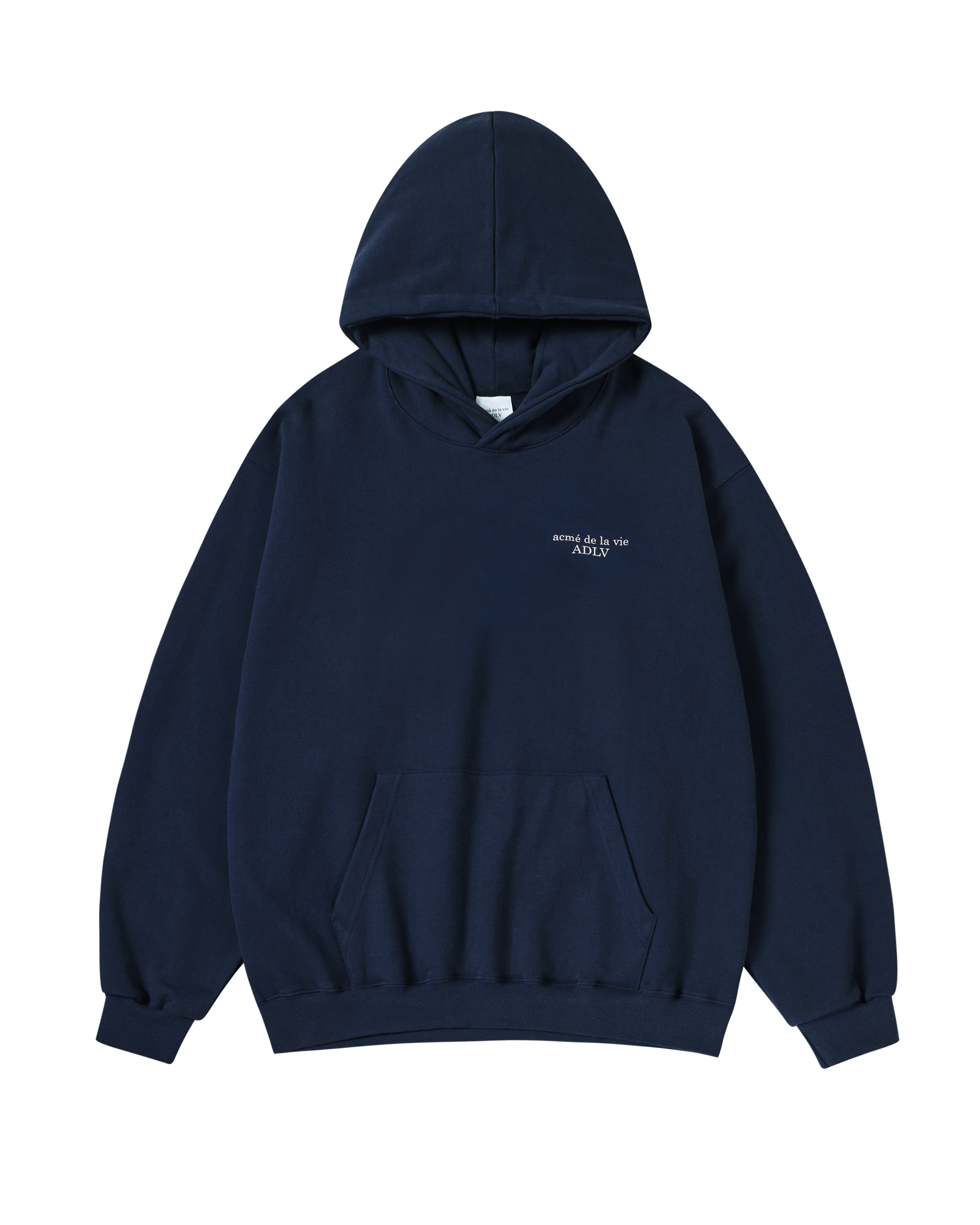 Áo hoodie BASIC LOGO NAPPING SEASON2 Xanh navy đậm