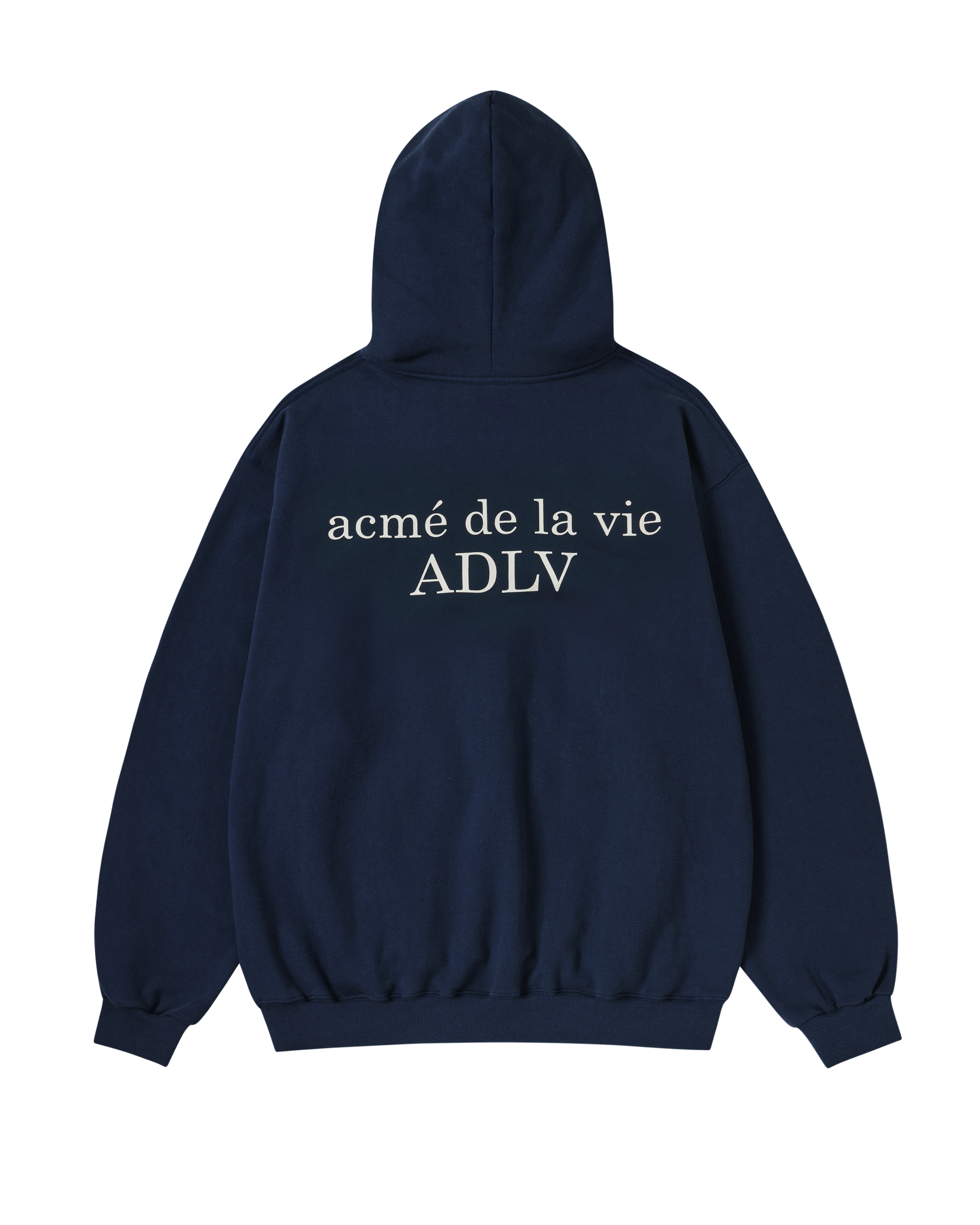 Áo hoodie BASIC LOGO NAPPING SEASON2 Xanh navy đậm