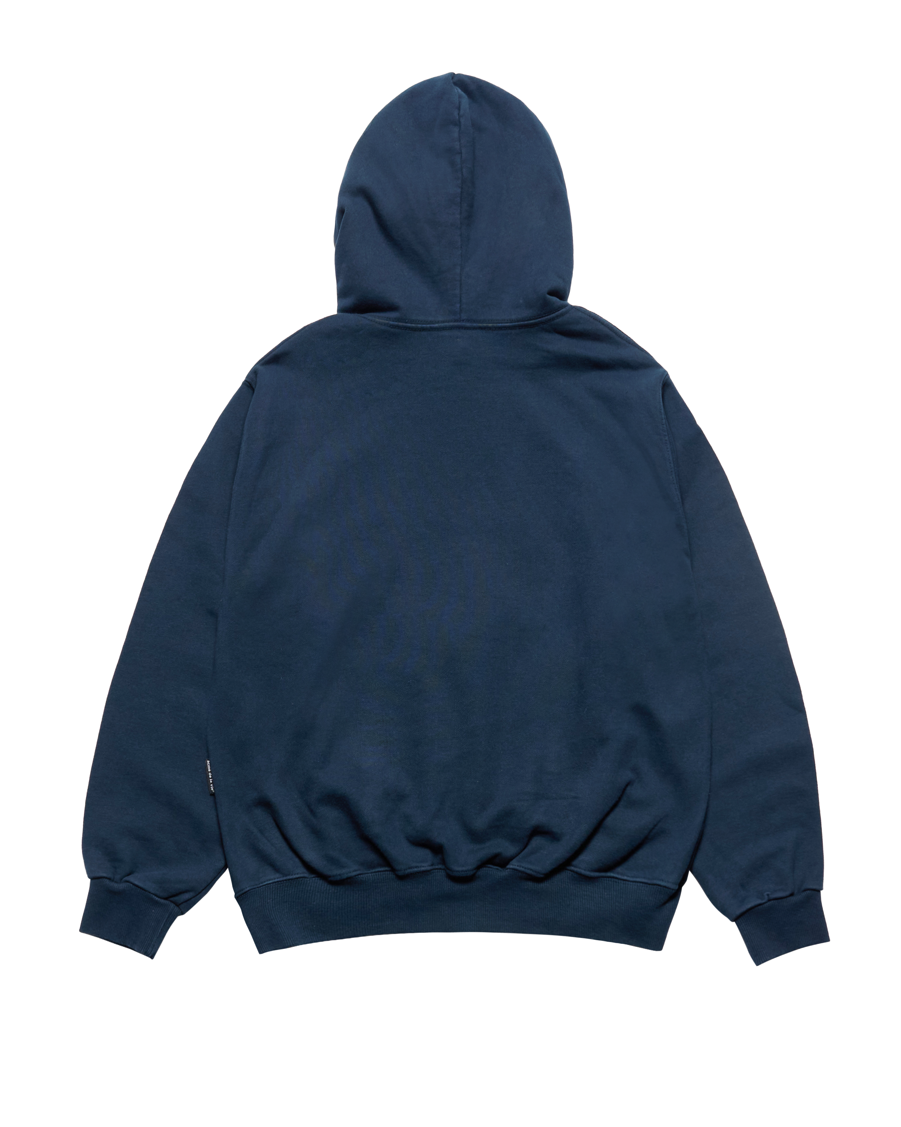 Áo hoodie BIO WASHED FELT LOGO Xanh navy đậm