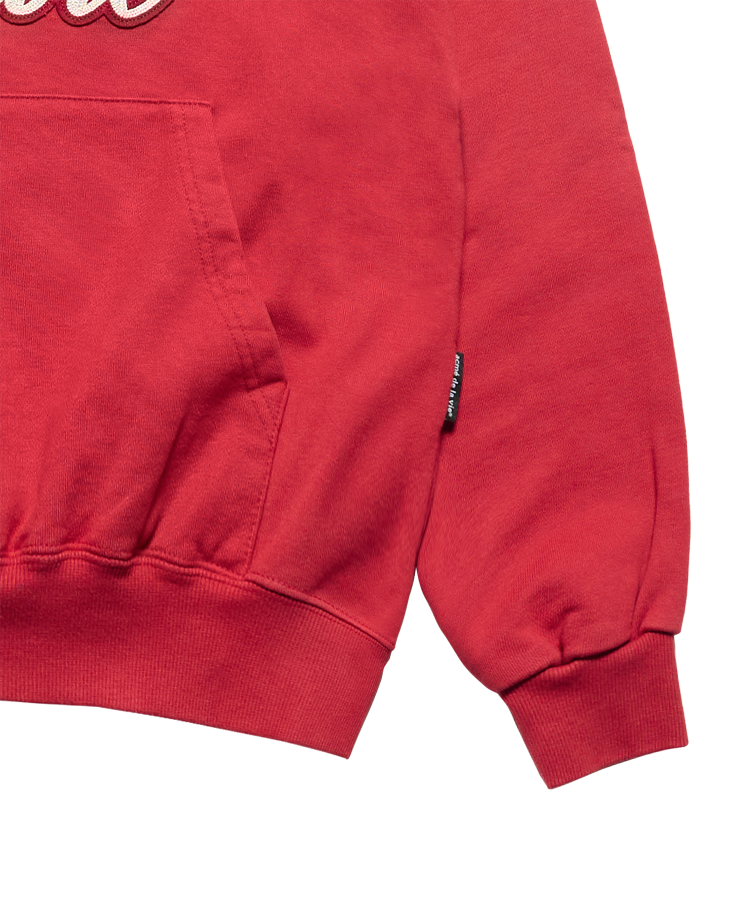 Áo hoodie BIO WASHED FELT LOGO Đỏ đậm