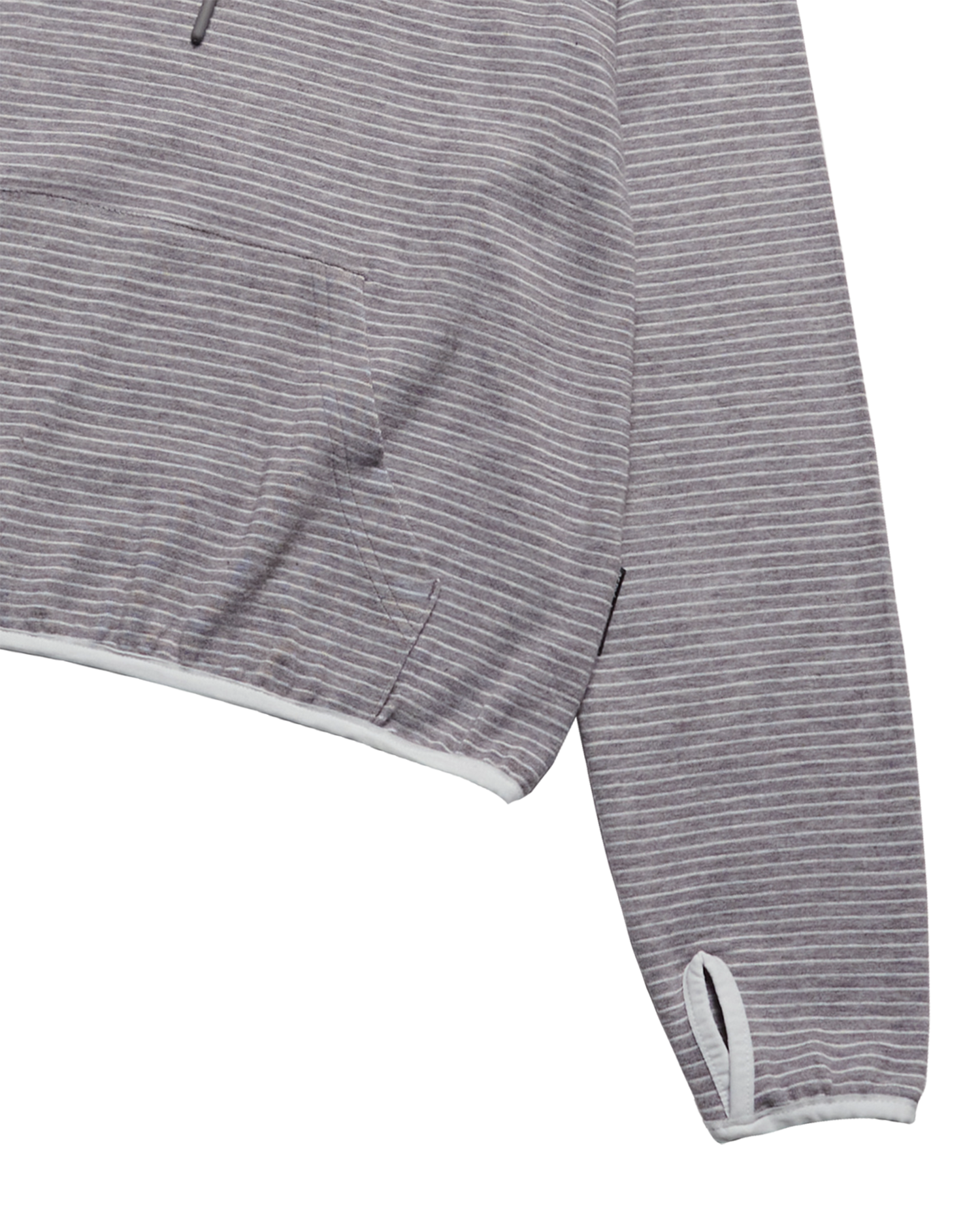 ADLV - Áo hoodie WOMAN STRIPE SHORT Muối tiêu