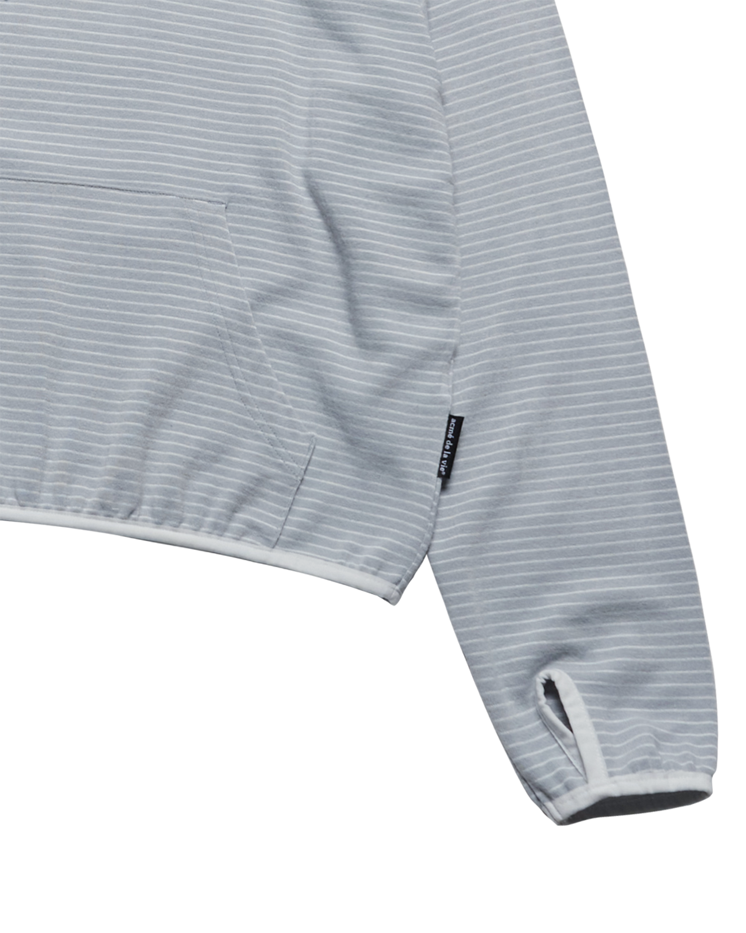 ADLV - Áo hoodie WOMAN STRIPE SHORT Xanh da trời