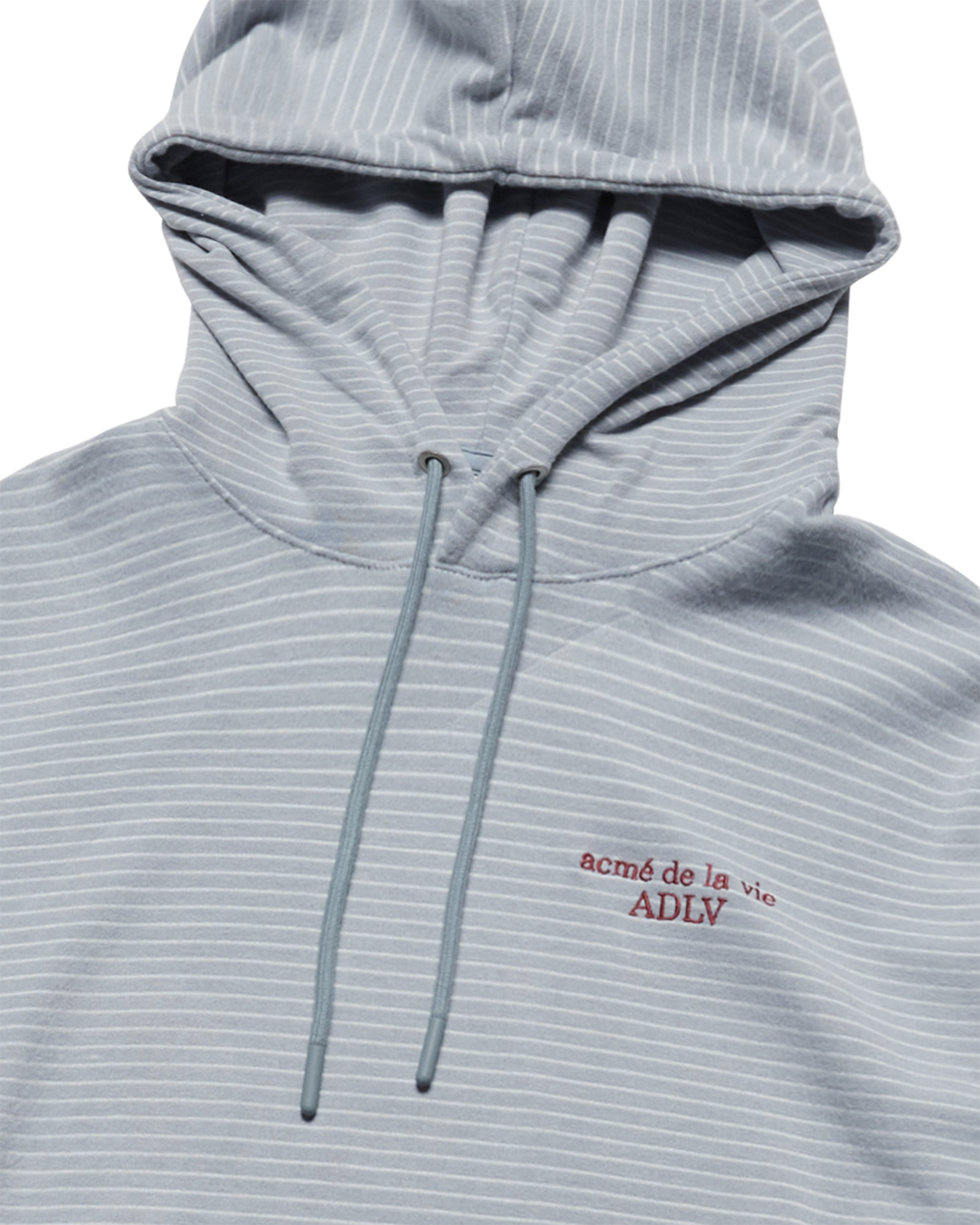 ADLV - Áo hoodie WOMAN STRIPE SHORT Xanh da trời