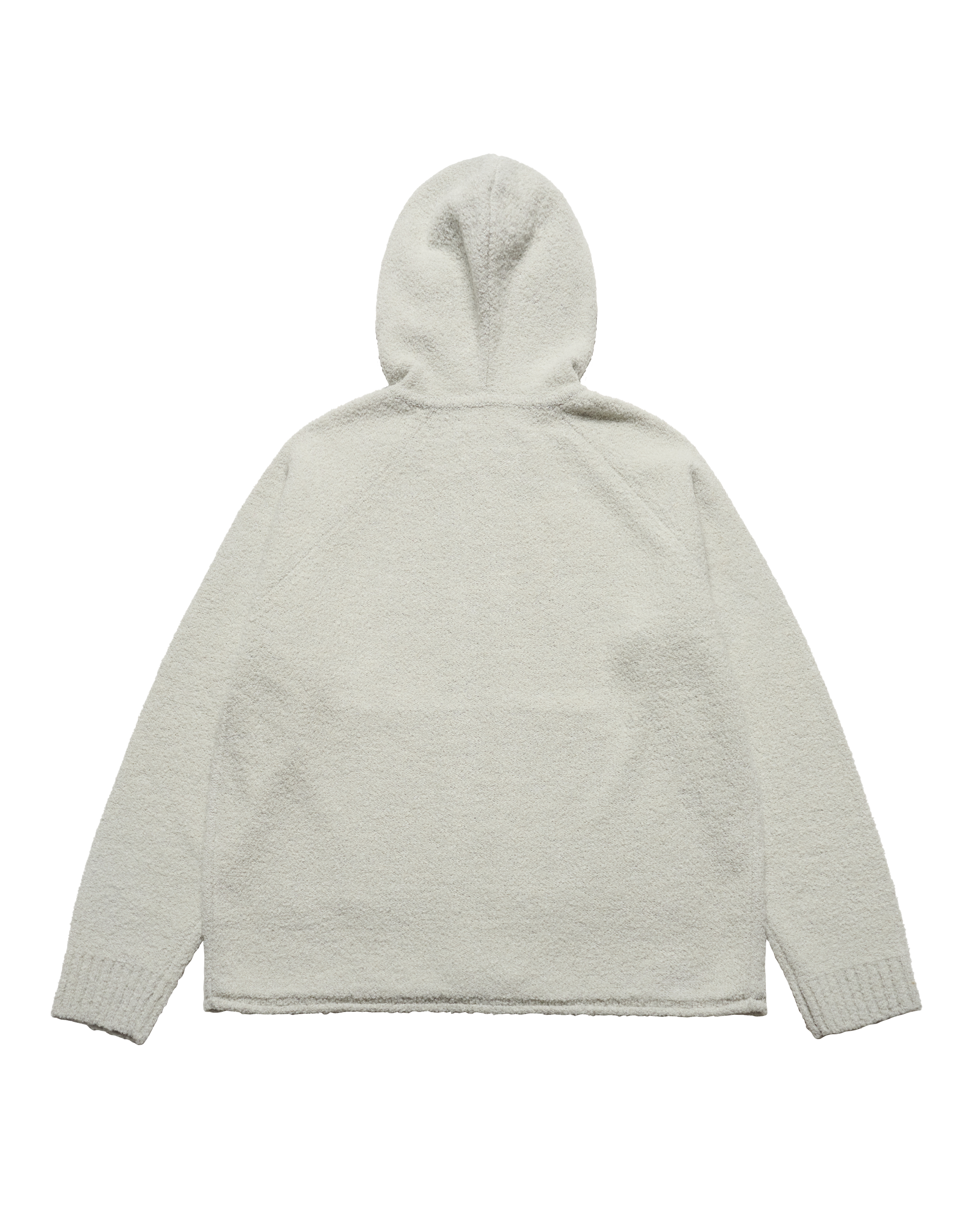 Áo hoodie kéo khóa CLASSIC KNIT Xám nhạt