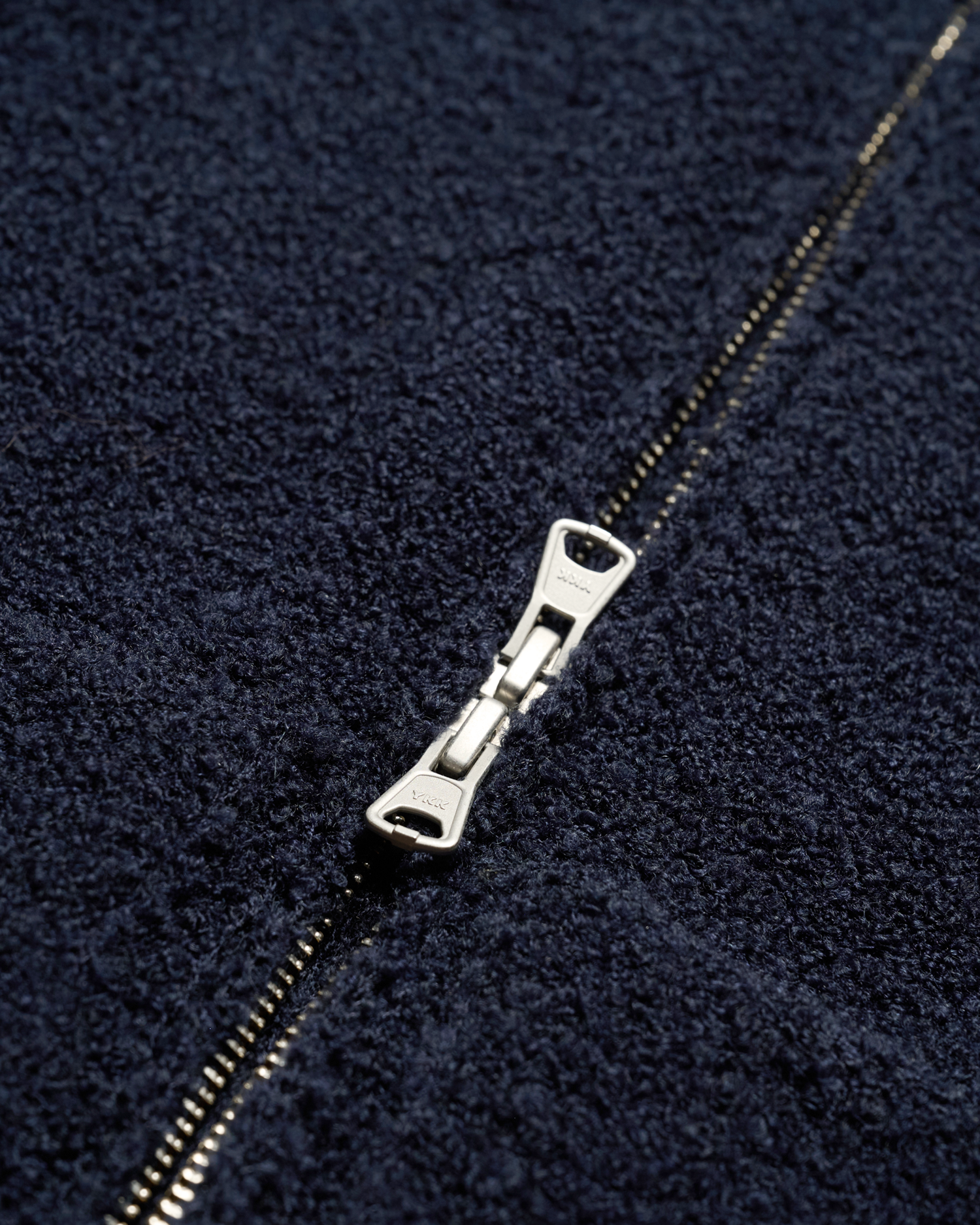 Áo hoodie kéo khóa CLASSIC KNIT Xanh navy
