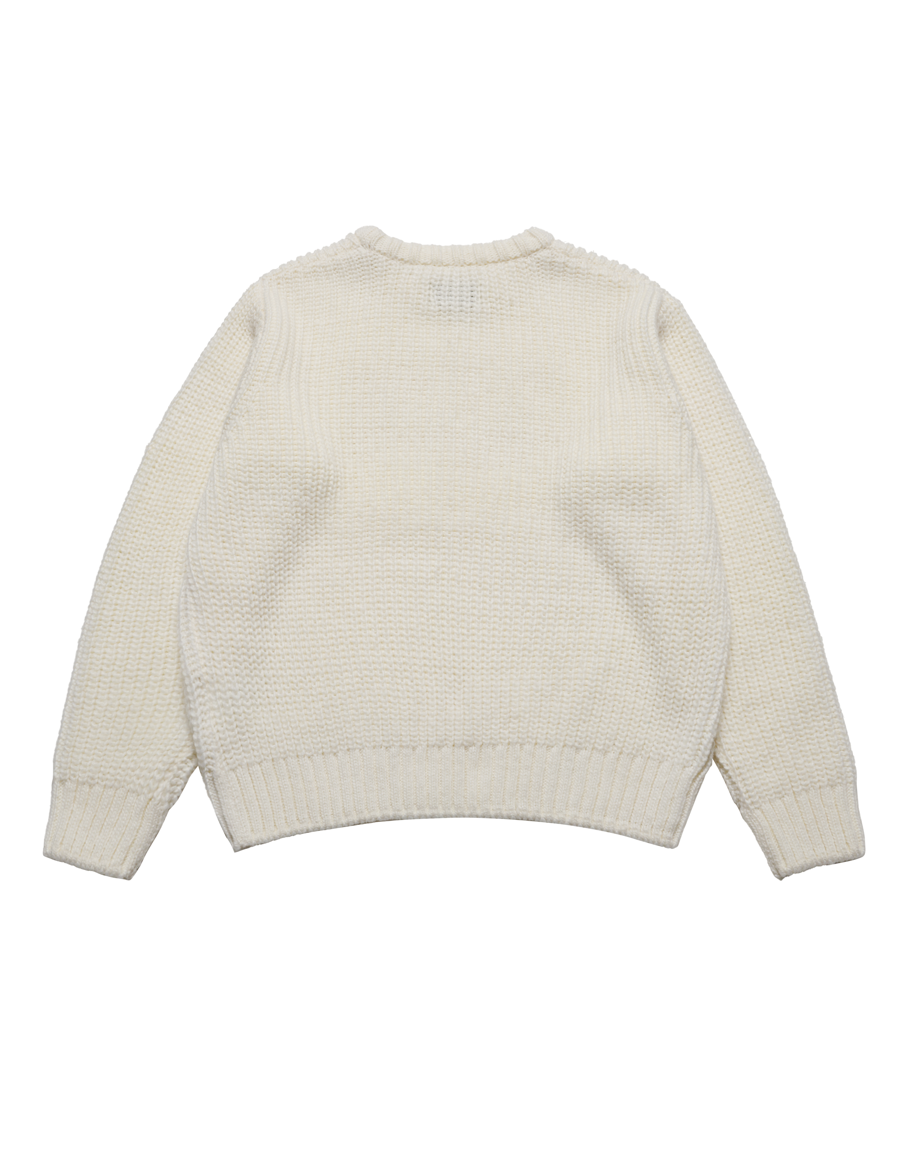 ADLV - Áo nỉ FELT LOGO APPLIQUE Trắng ngà