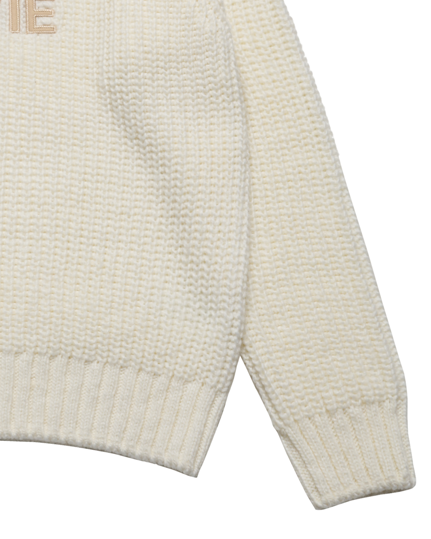 ADLV - Áo nỉ FELT LOGO APPLIQUE Trắng ngà