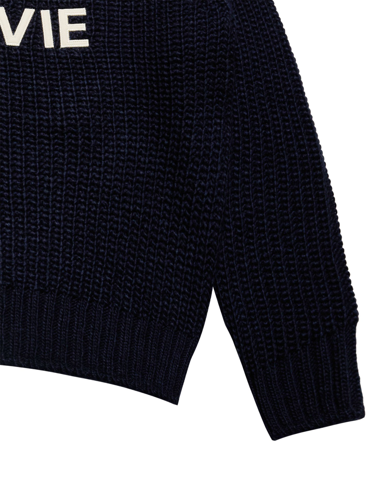 ADLV - Áo nỉ FELT LOGO APPLIQUE Xanh navy