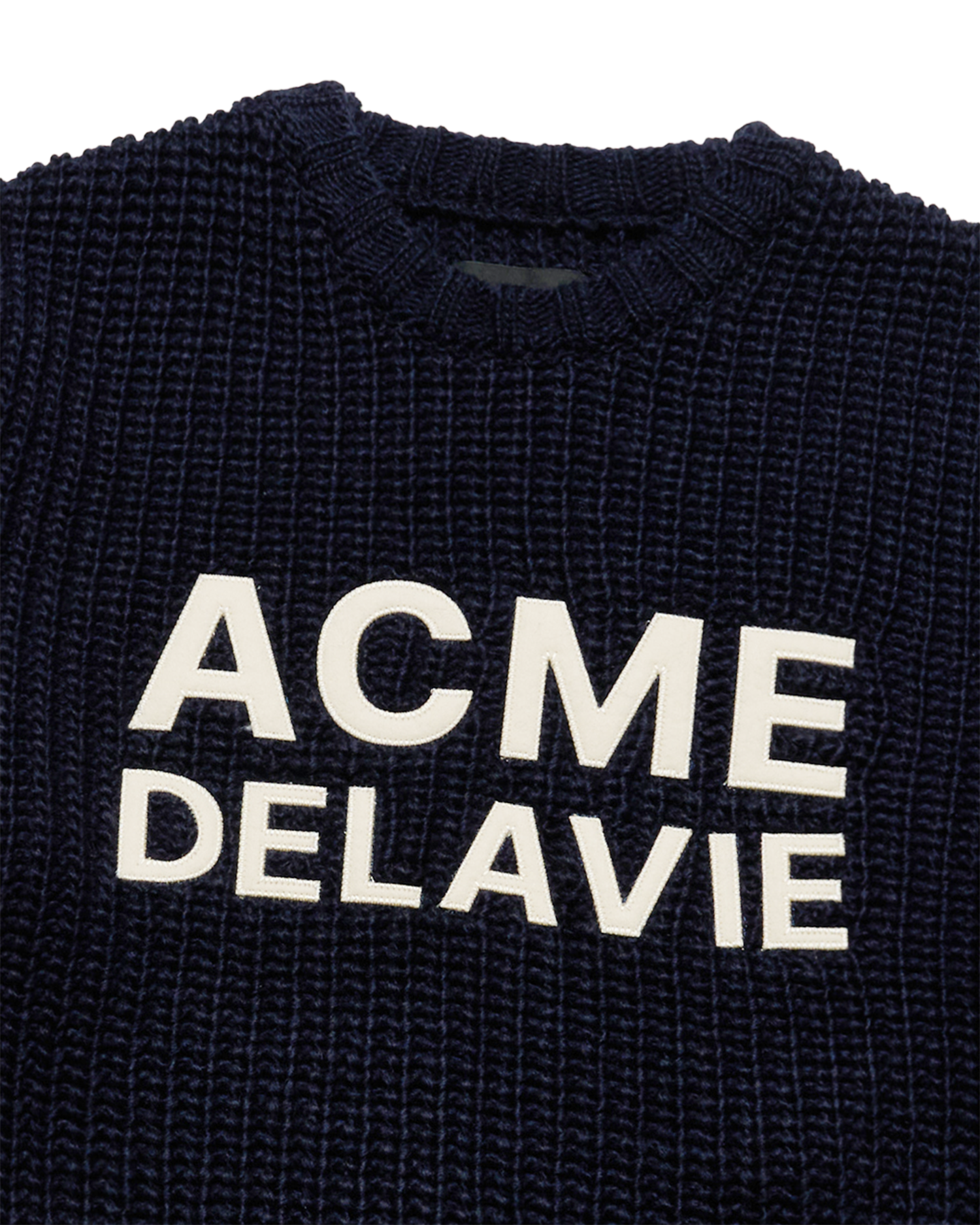 ADLV - Áo nỉ FELT LOGO APPLIQUE Xanh navy
