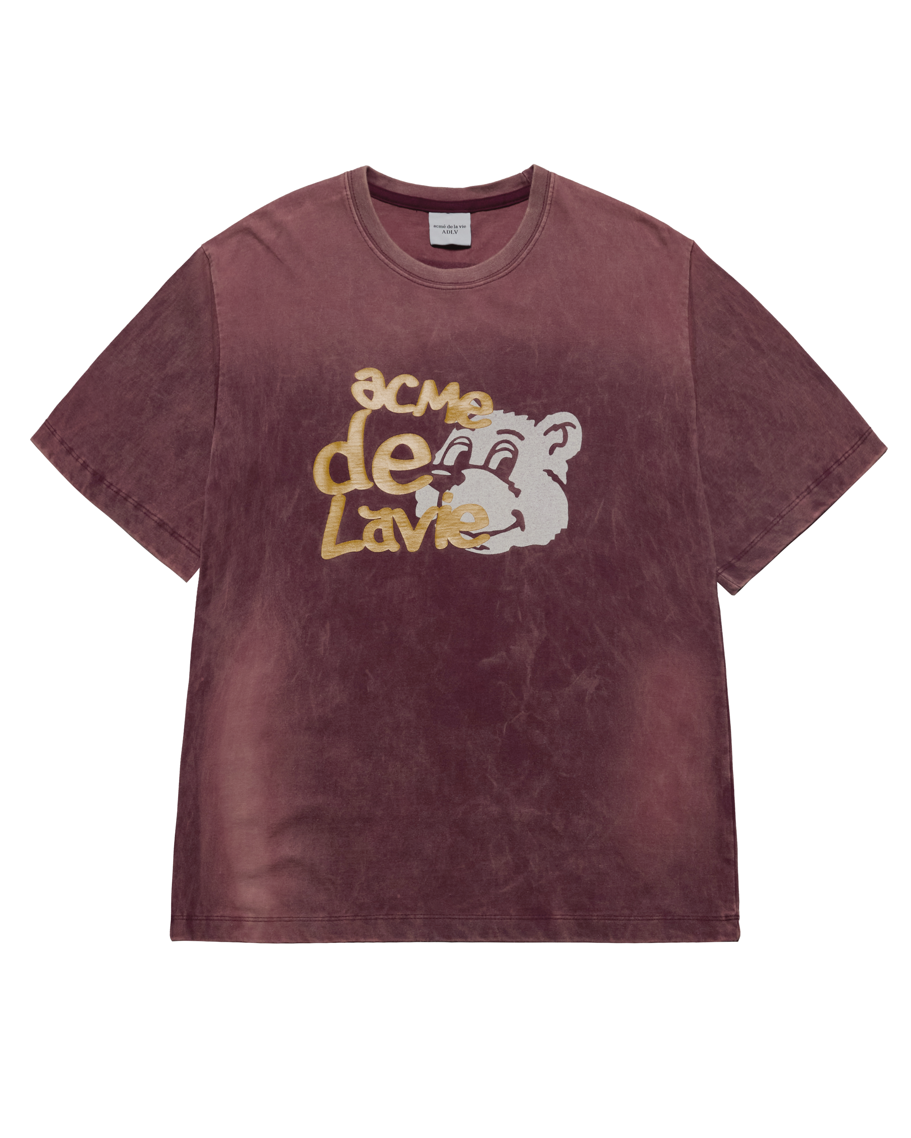 Áo thun AC BEAR WASHED Đỏ bordeaux