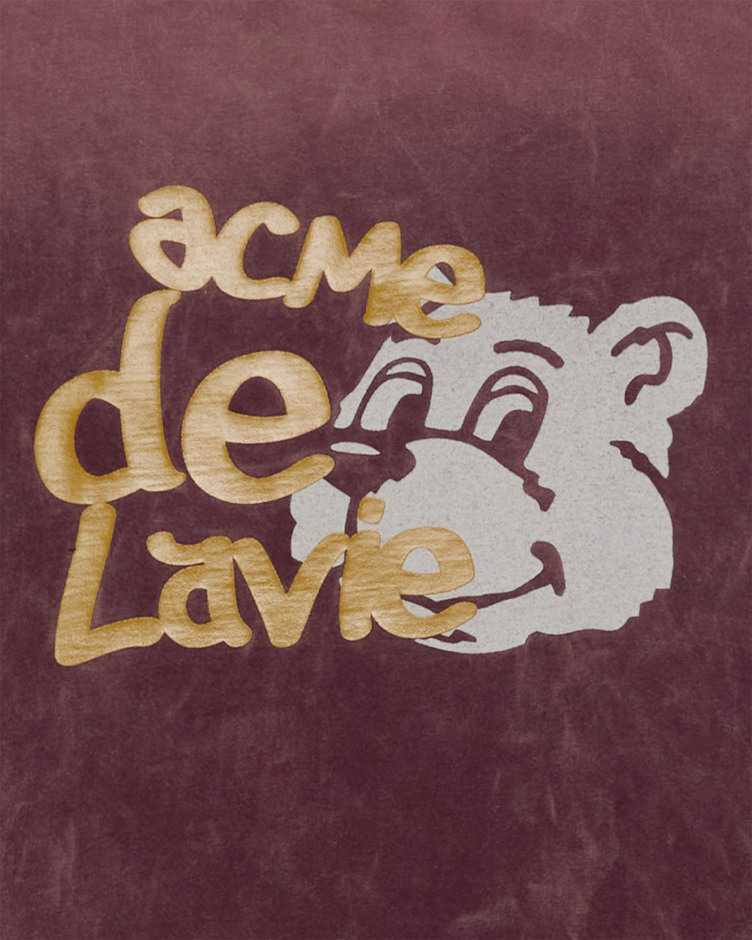 Áo thun AC BEAR WASHED Đỏ bordeaux