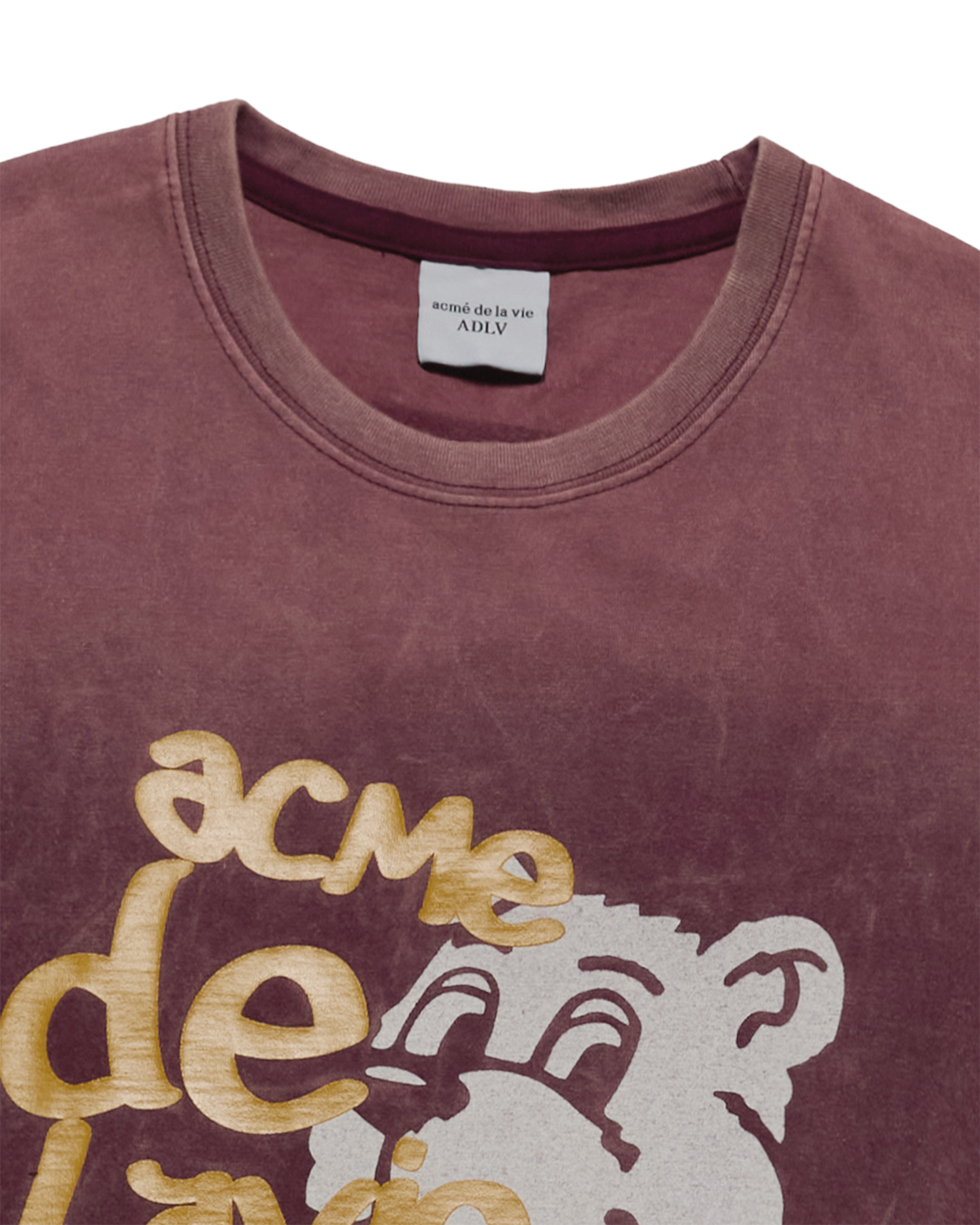 Áo thun AC BEAR WASHED Đỏ bordeaux