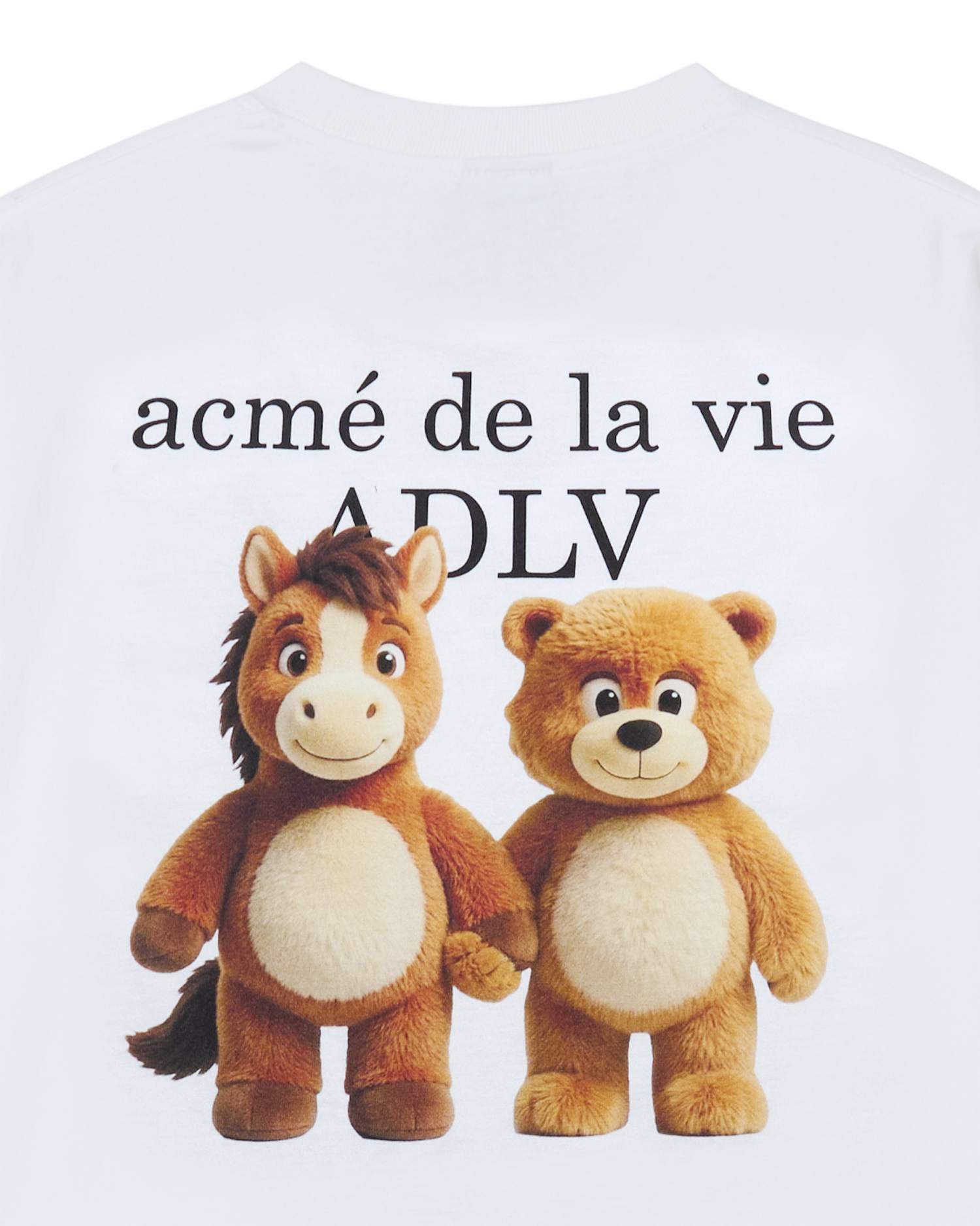 ADLV - Áo thun ADLV BEAR & HORSE FRIENDS Trắng
