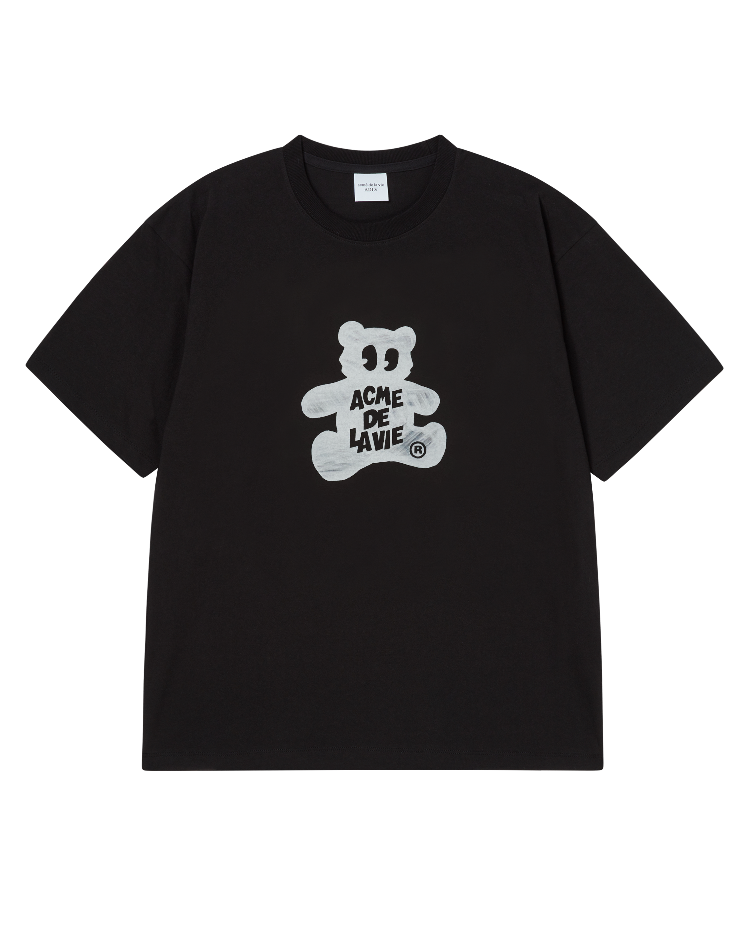 Áo thun ngắn tay BEAR WORLD TOUR Đen