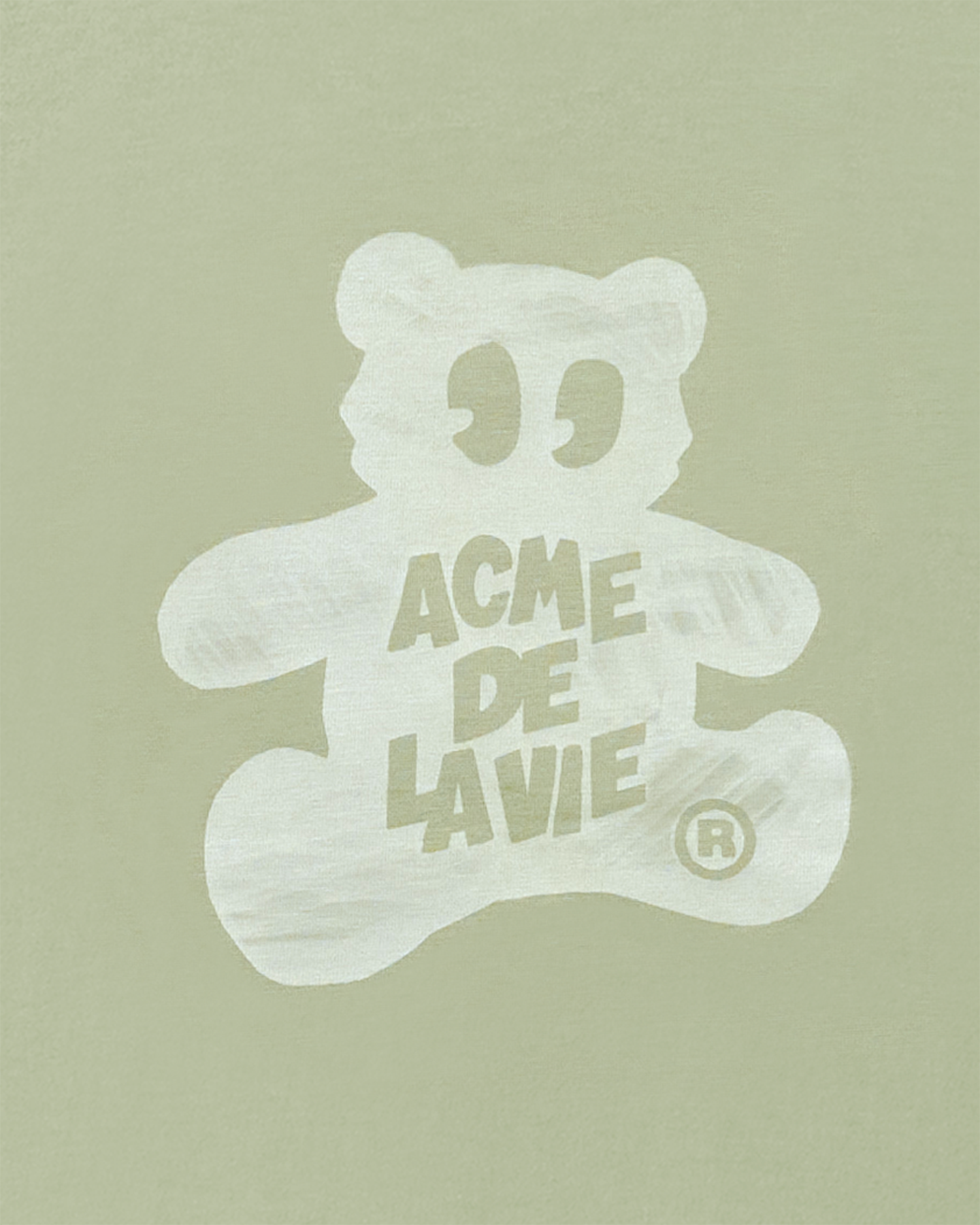 Áo thun ngắn tay BEAR WORLD TOUR Xanh olive