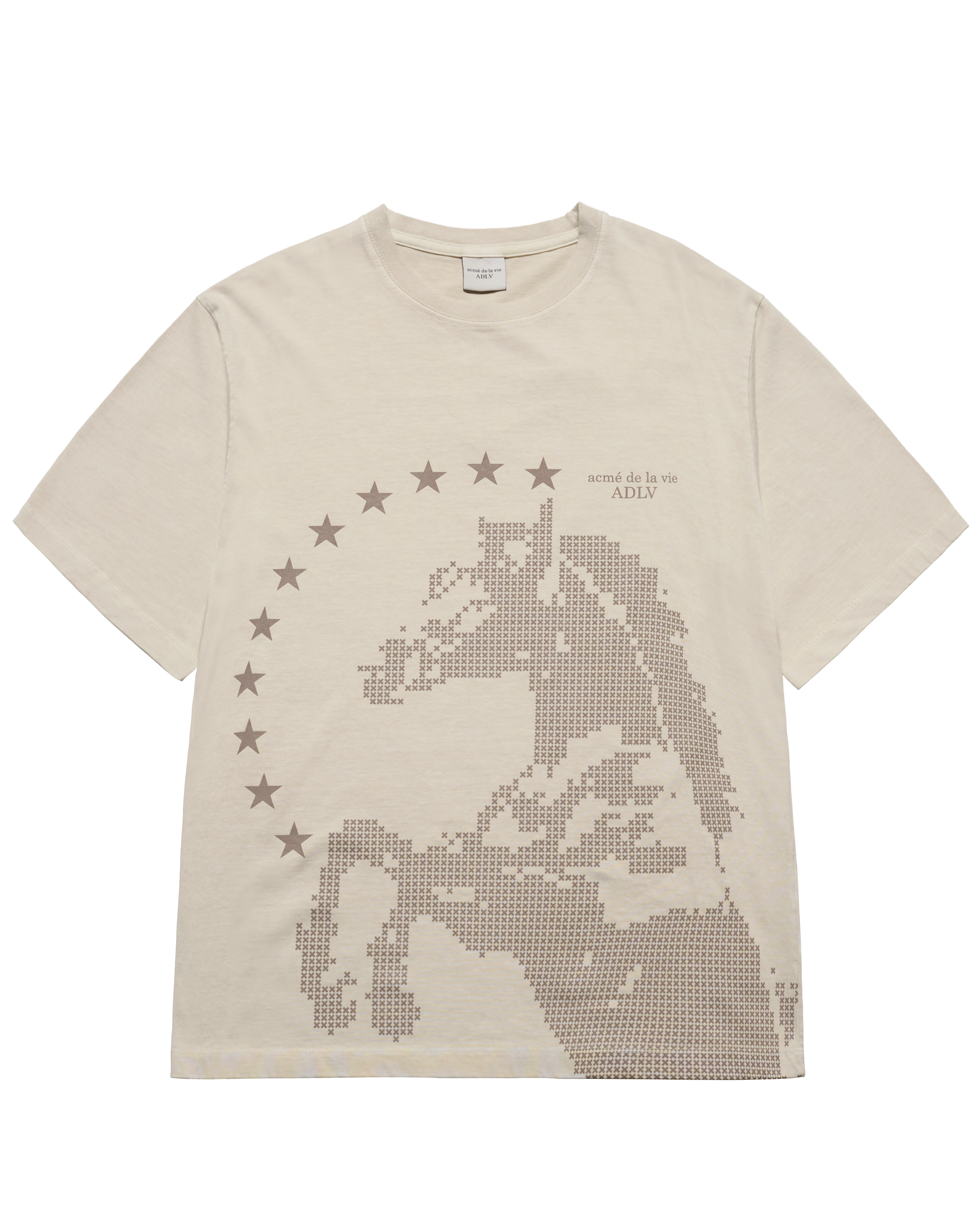 ADLV - Áo thun STAR HORSE PIGMENT Be
