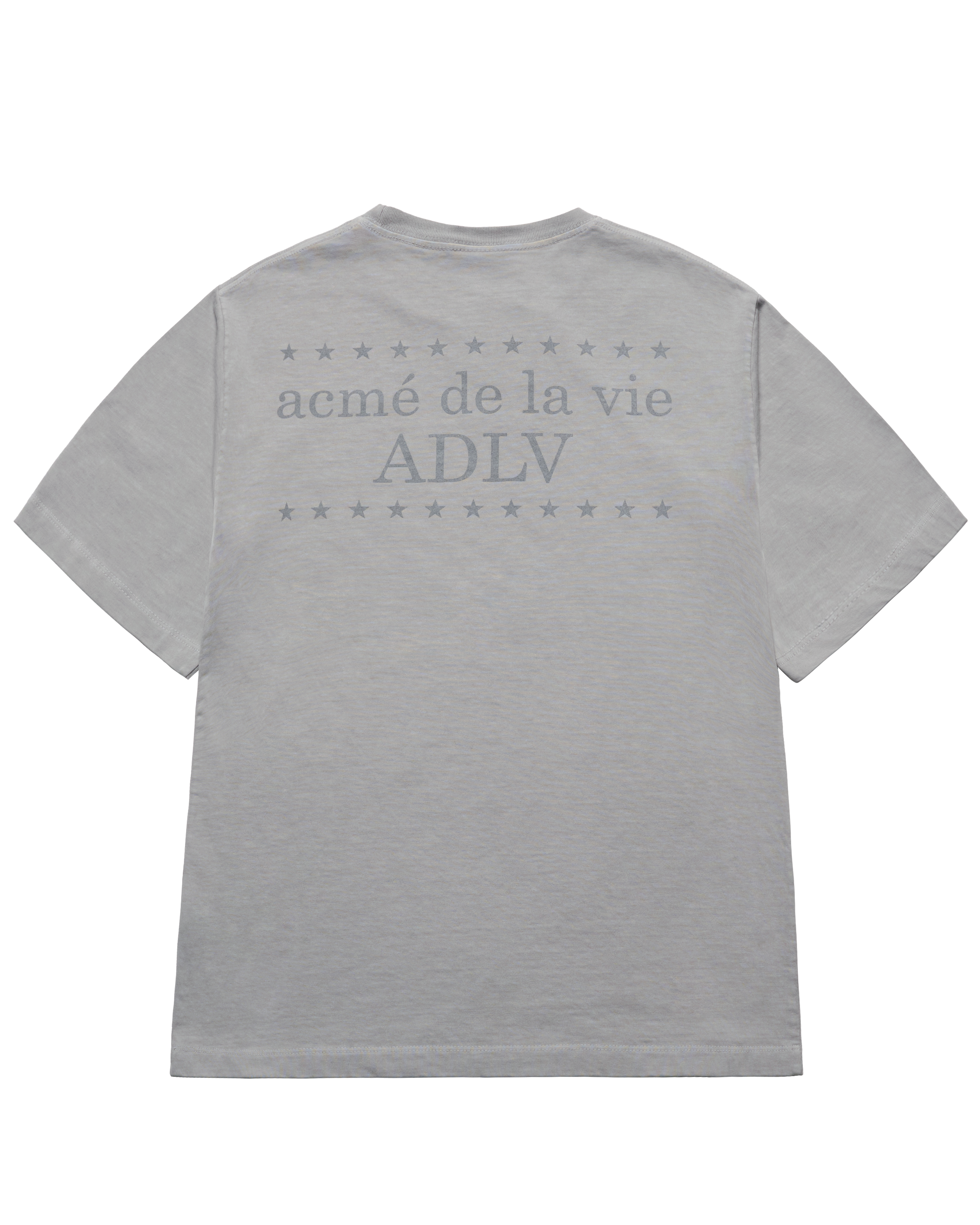 ADLV - Áo thun STAR HORSE PIGMENT Xám nhạt