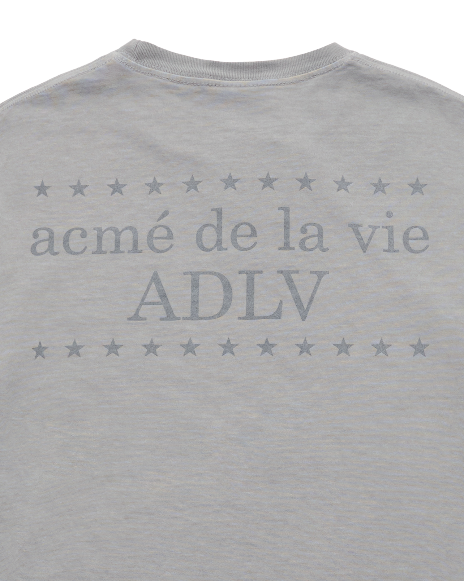 ADLV - Áo thun STAR HORSE PIGMENT Xám nhạt