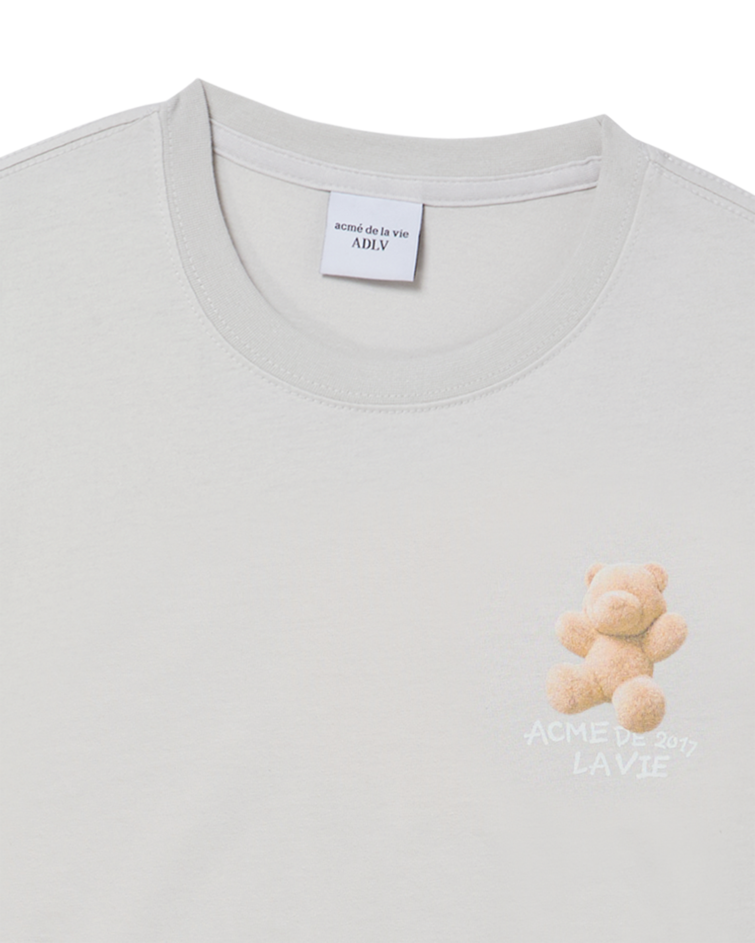 ADLV - Áo thun WOMAN FUZZY AC BEAR Xám nhạt