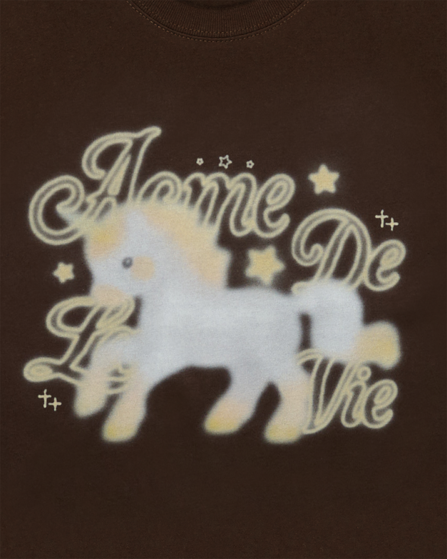 ADLV - Áo thun WOMAN UNICON BLUR PONY Nâu đậm