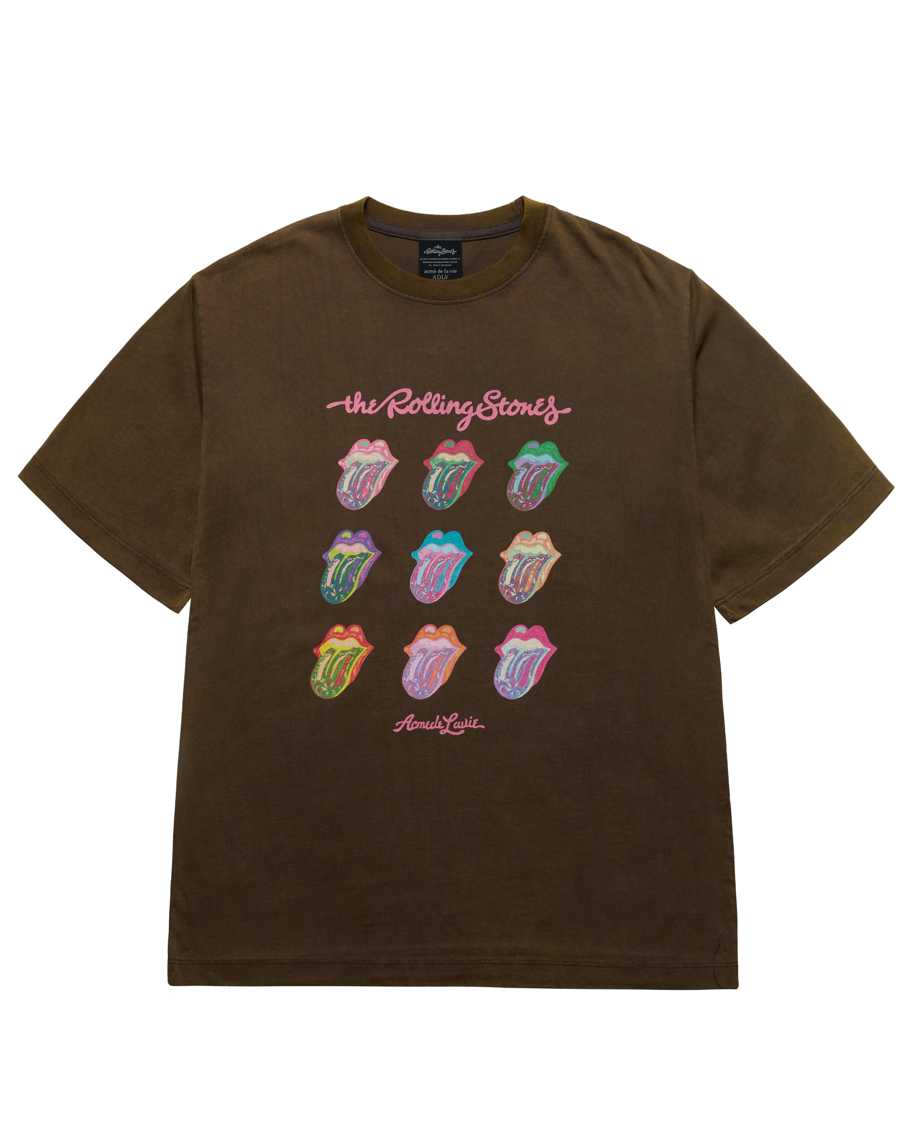 ADLV - Áo thun ROLLING STONES GLOW ARCHIVE Nâu