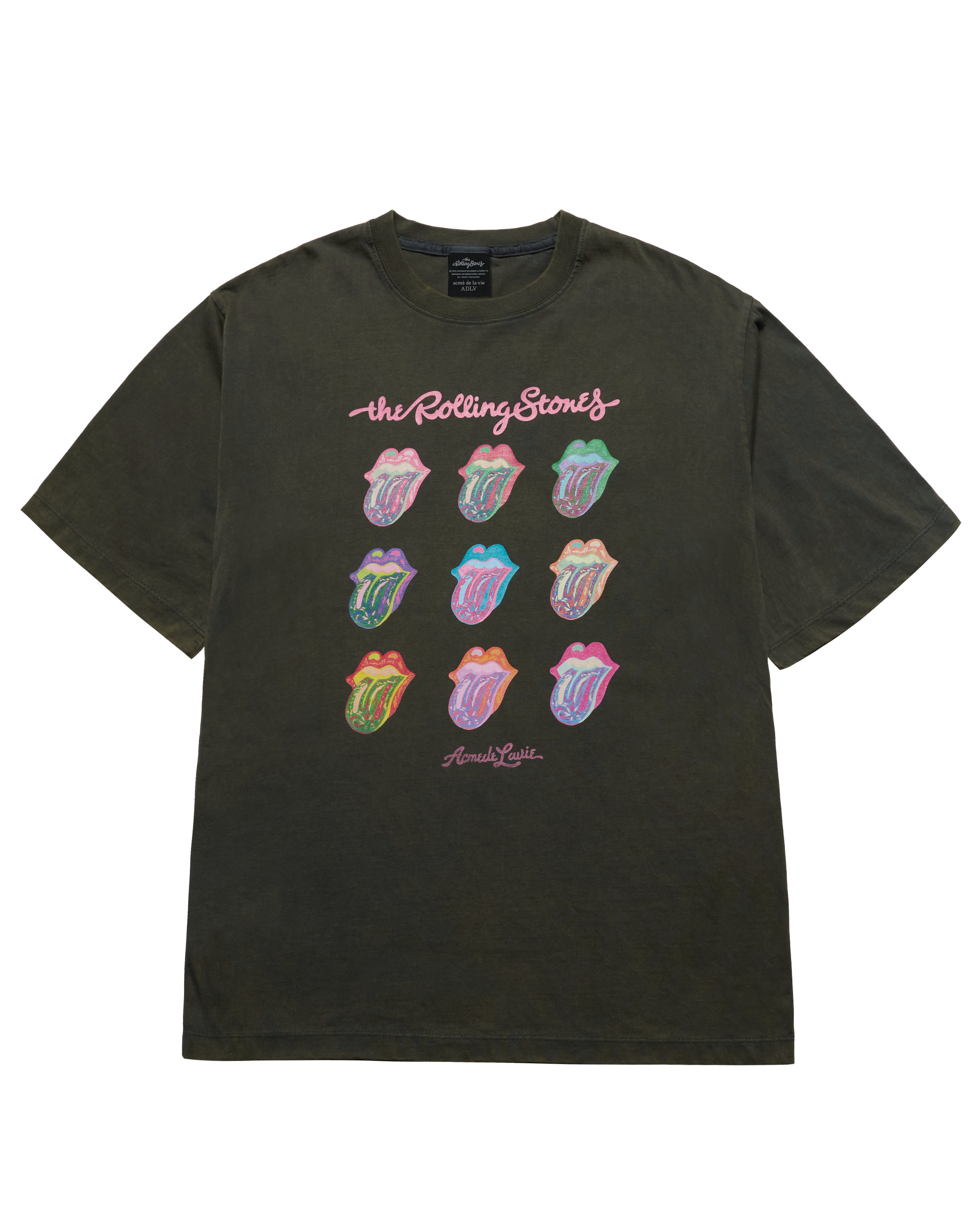 ADLV - Áo thun ROLLING STONES GLOW ARCHIVE Than chì